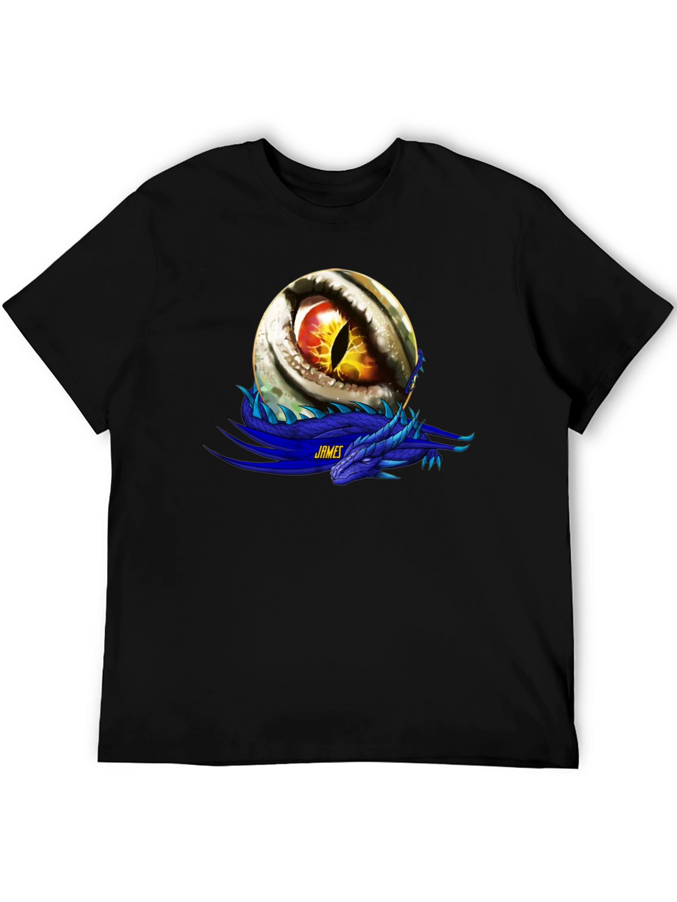 Dragon Eye Graphic T-Shirt - Personalized Name Option