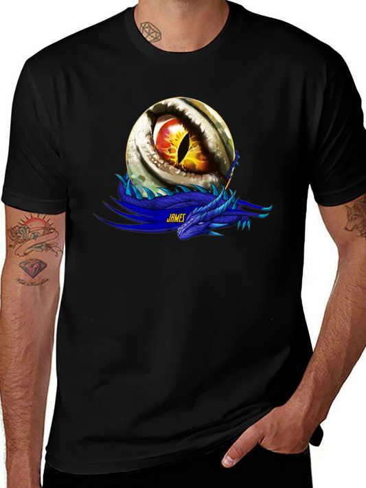 Dragon Eye Graphic T-Shirt - Personalized Name Option