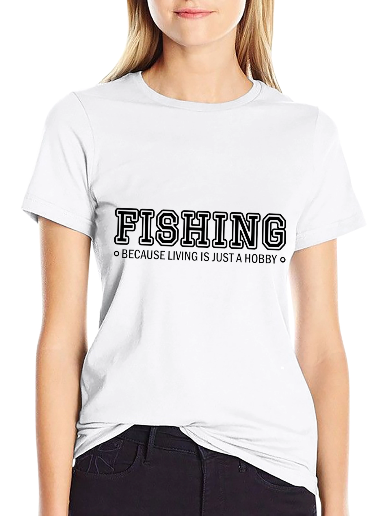 Fishing Hobby Black T-Shirt