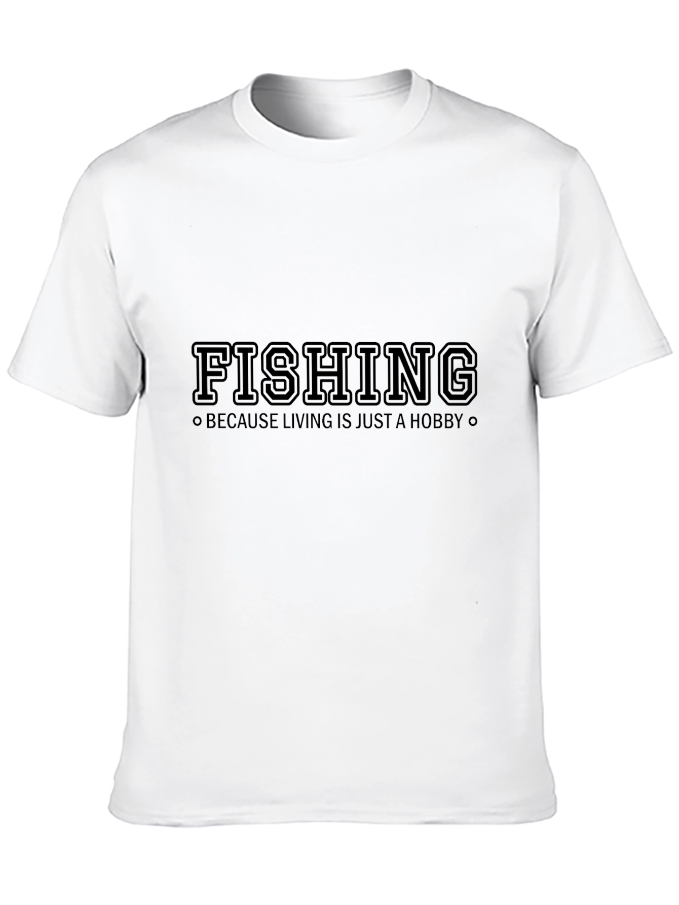 Fishing Hobby Black T-Shirt