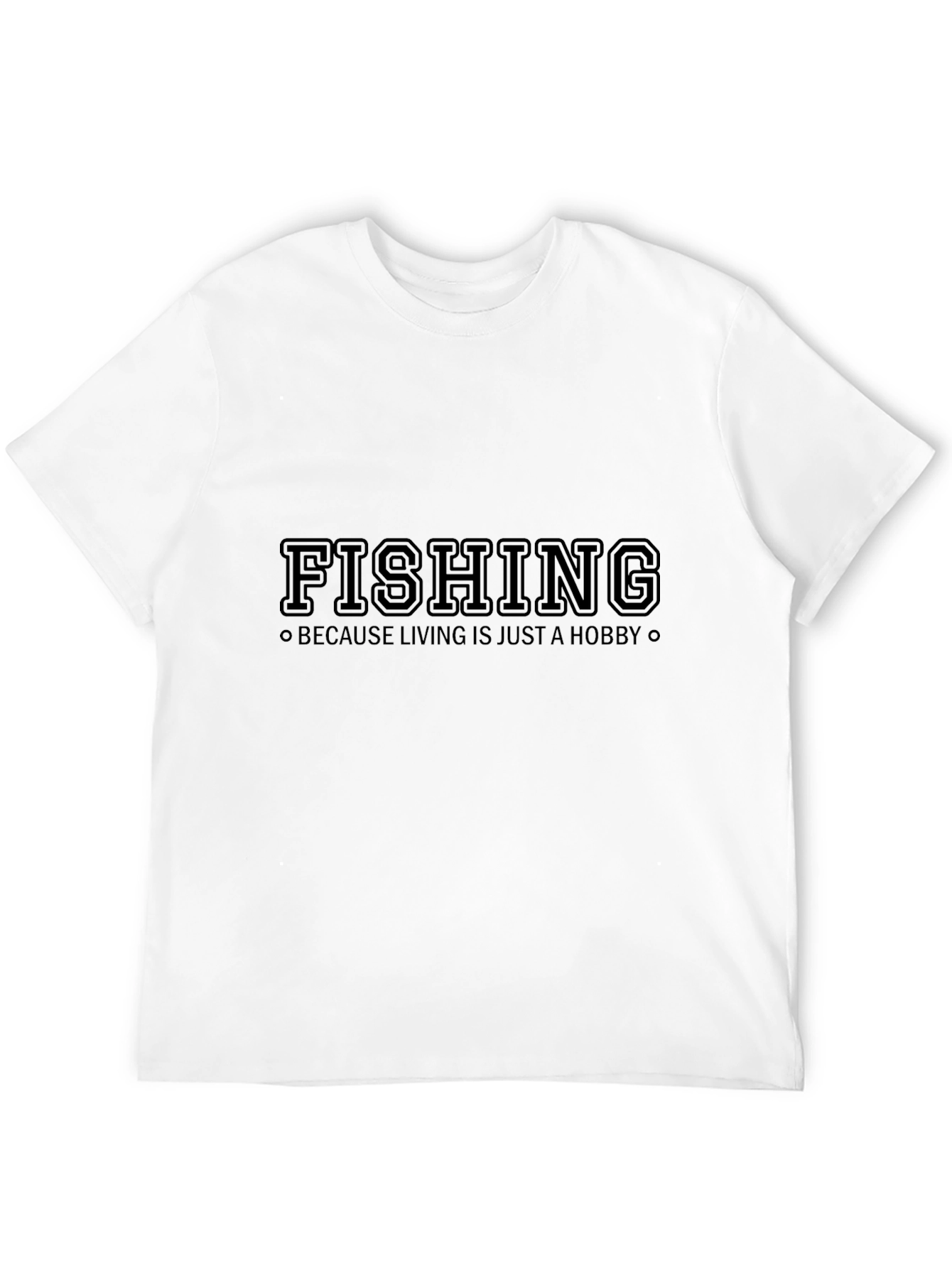 Fishing Hobby Black T-Shirt