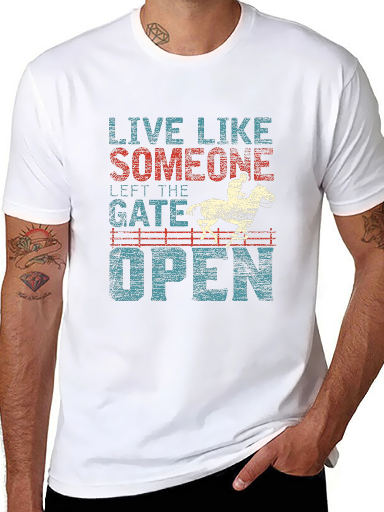 Live Like Someone Left the Gate Open Graphic Tee