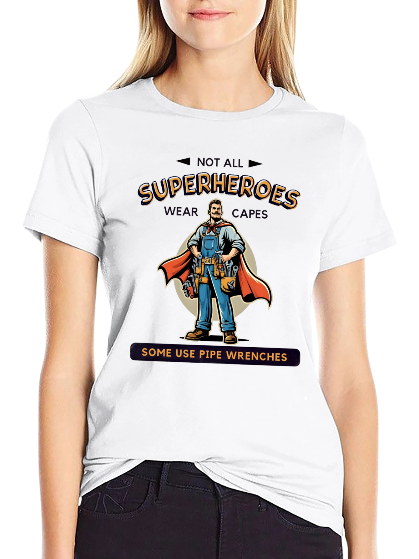 Superhero Plumber Graphic Tee