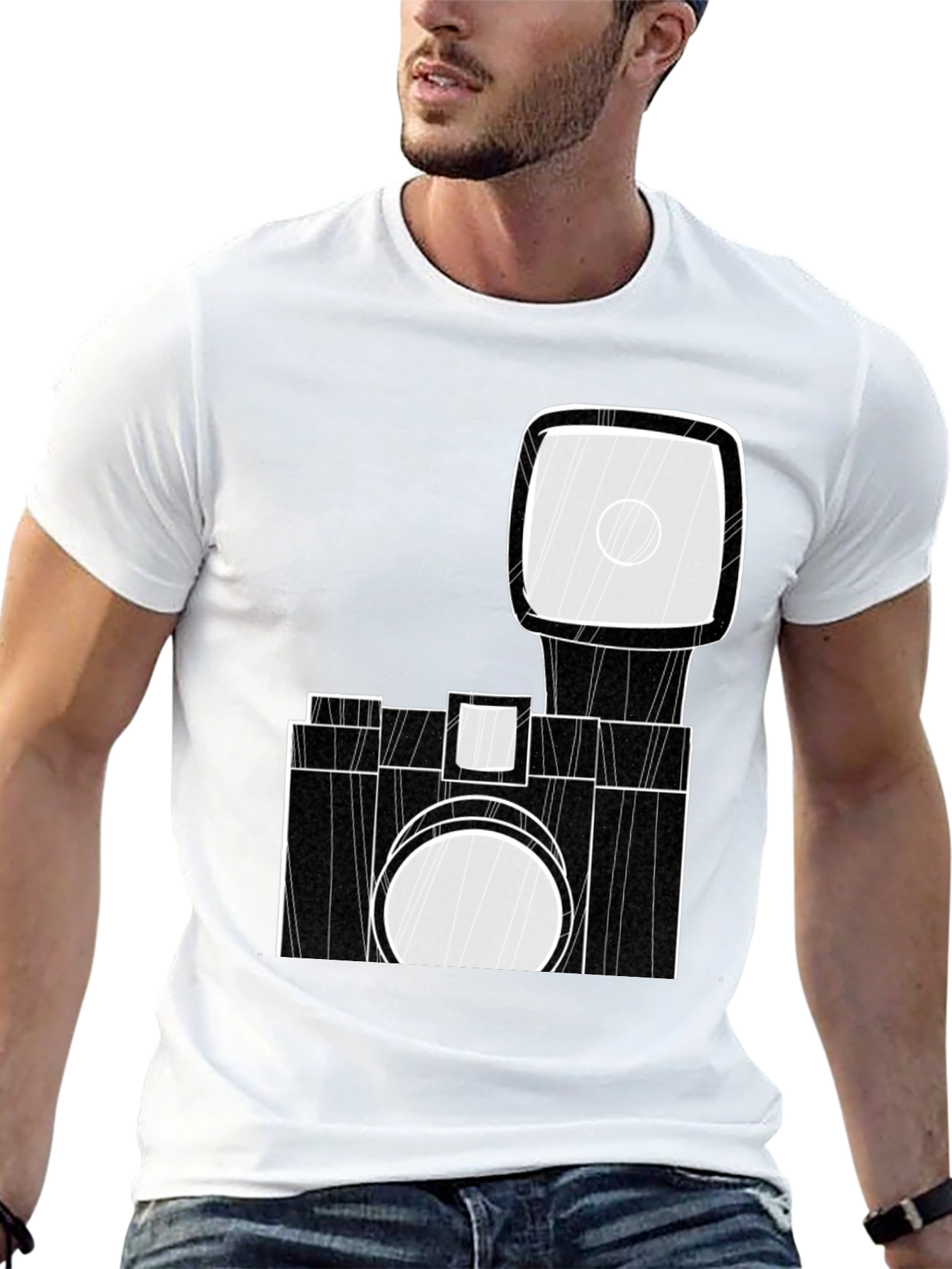 Camera Graphic Black T-Shirt