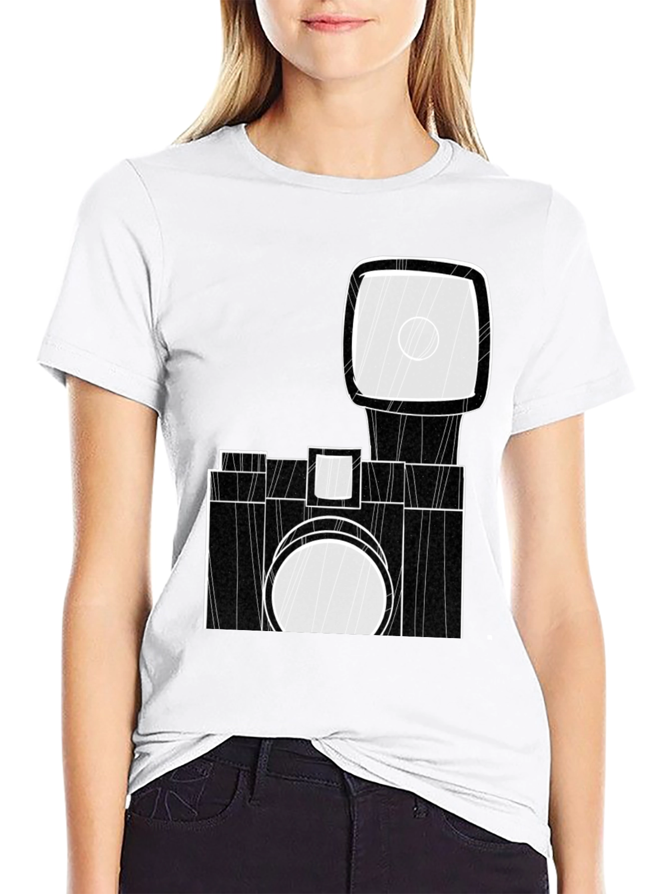 Camera Graphic Black T-Shirt