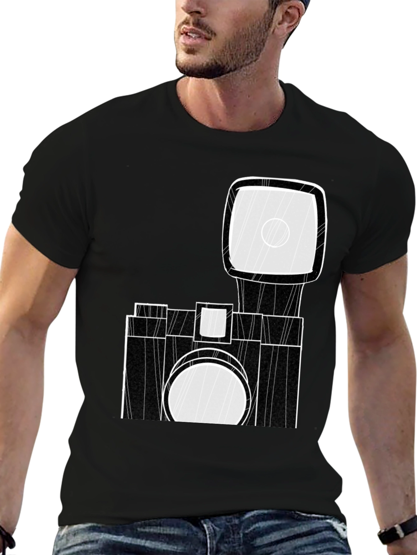 Camera Graphic Black T-Shirt