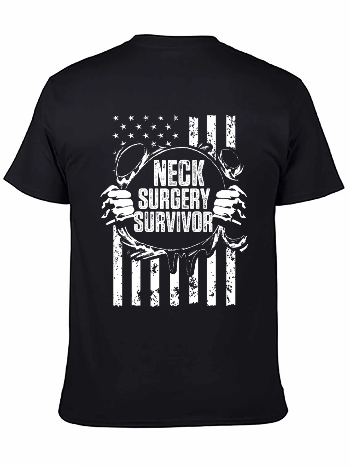 Neck Surgery Survivor Graphic Tee - Black