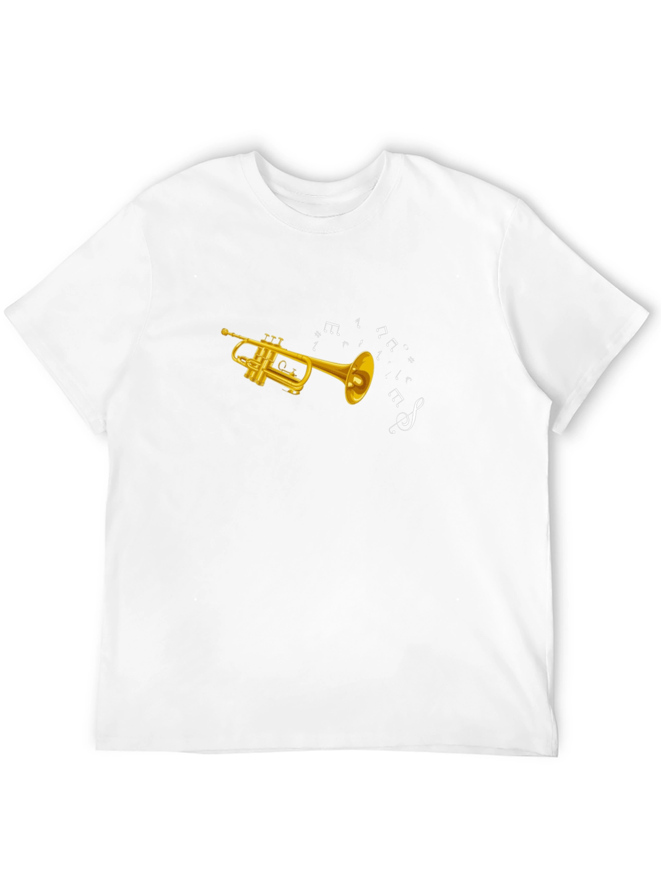 Trumpet Music Notes Graphic T-Shirt