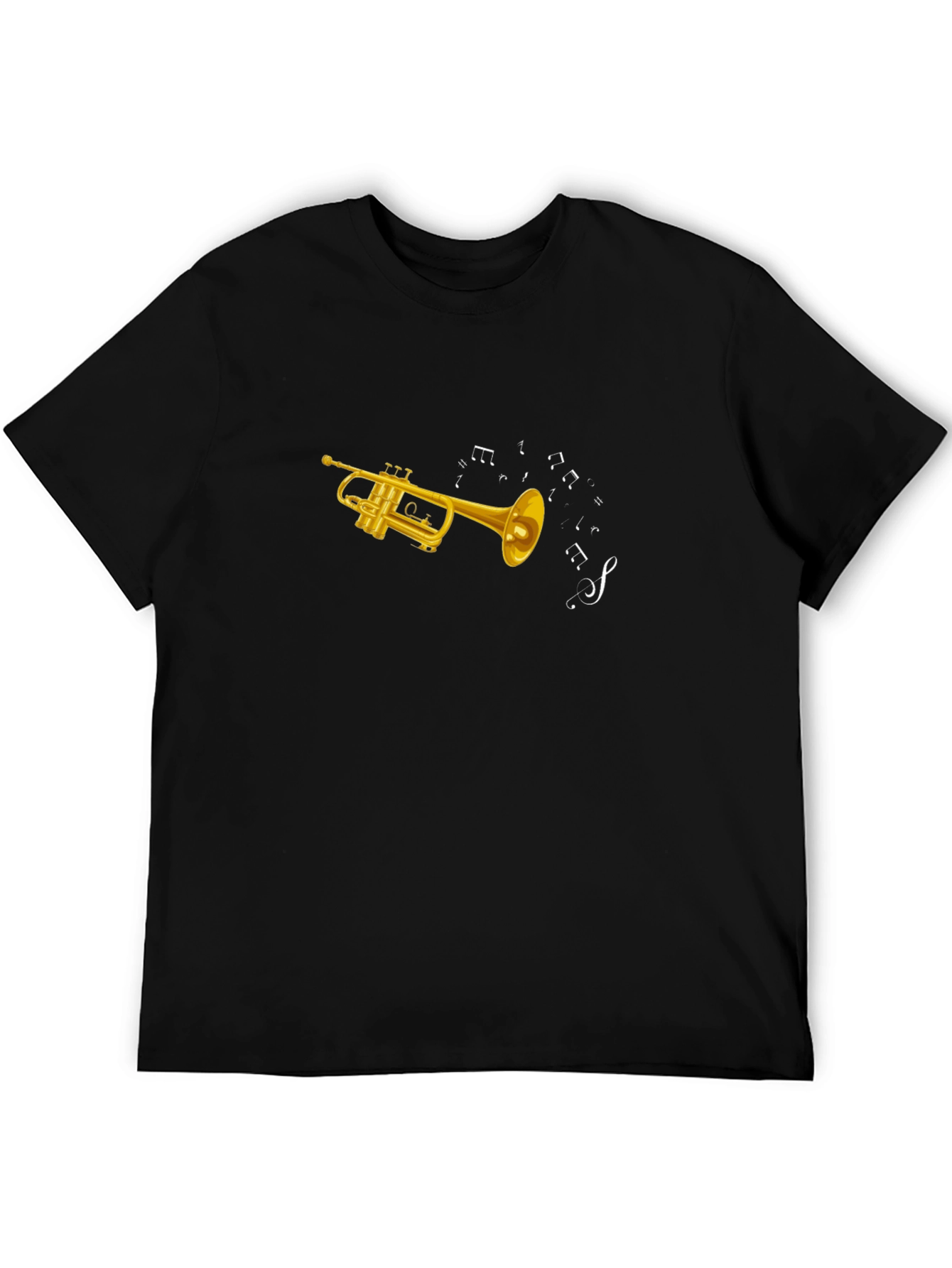Trumpet Music Notes Graphic T-Shirt