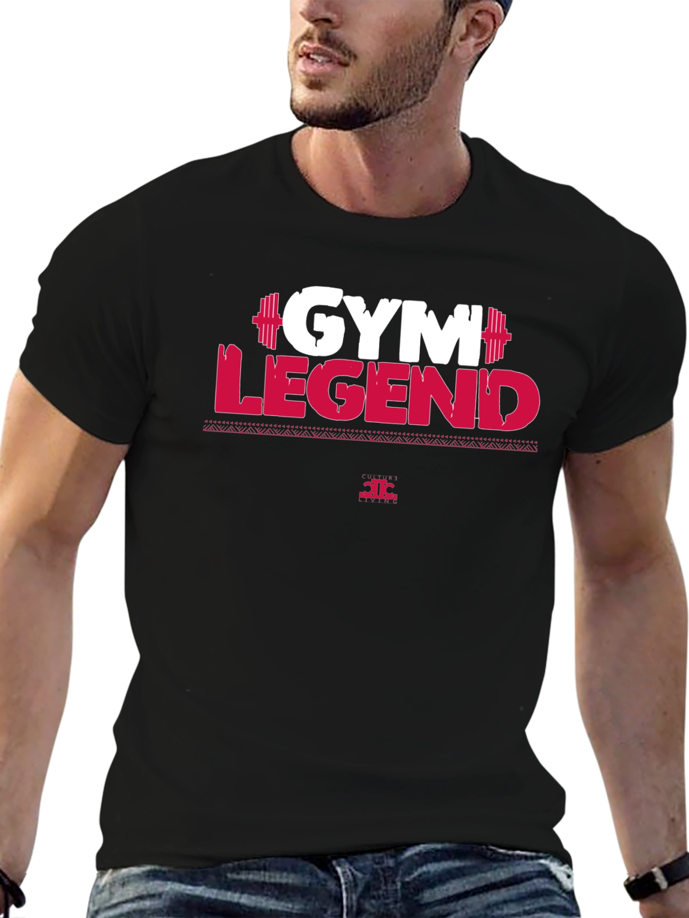 Gym Legend Graphic T-Shirt - Black