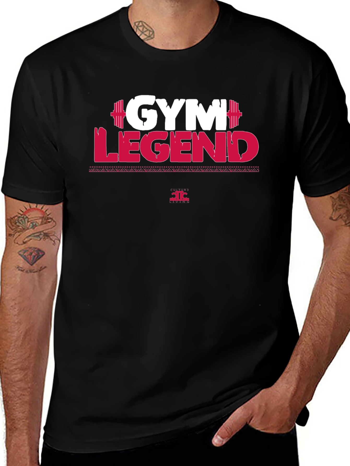 Gym Legend Graphic T-Shirt - Black