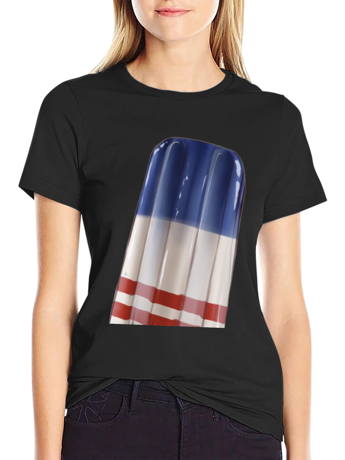 Patriotic Popsicle Graphic Tee - Summer Style