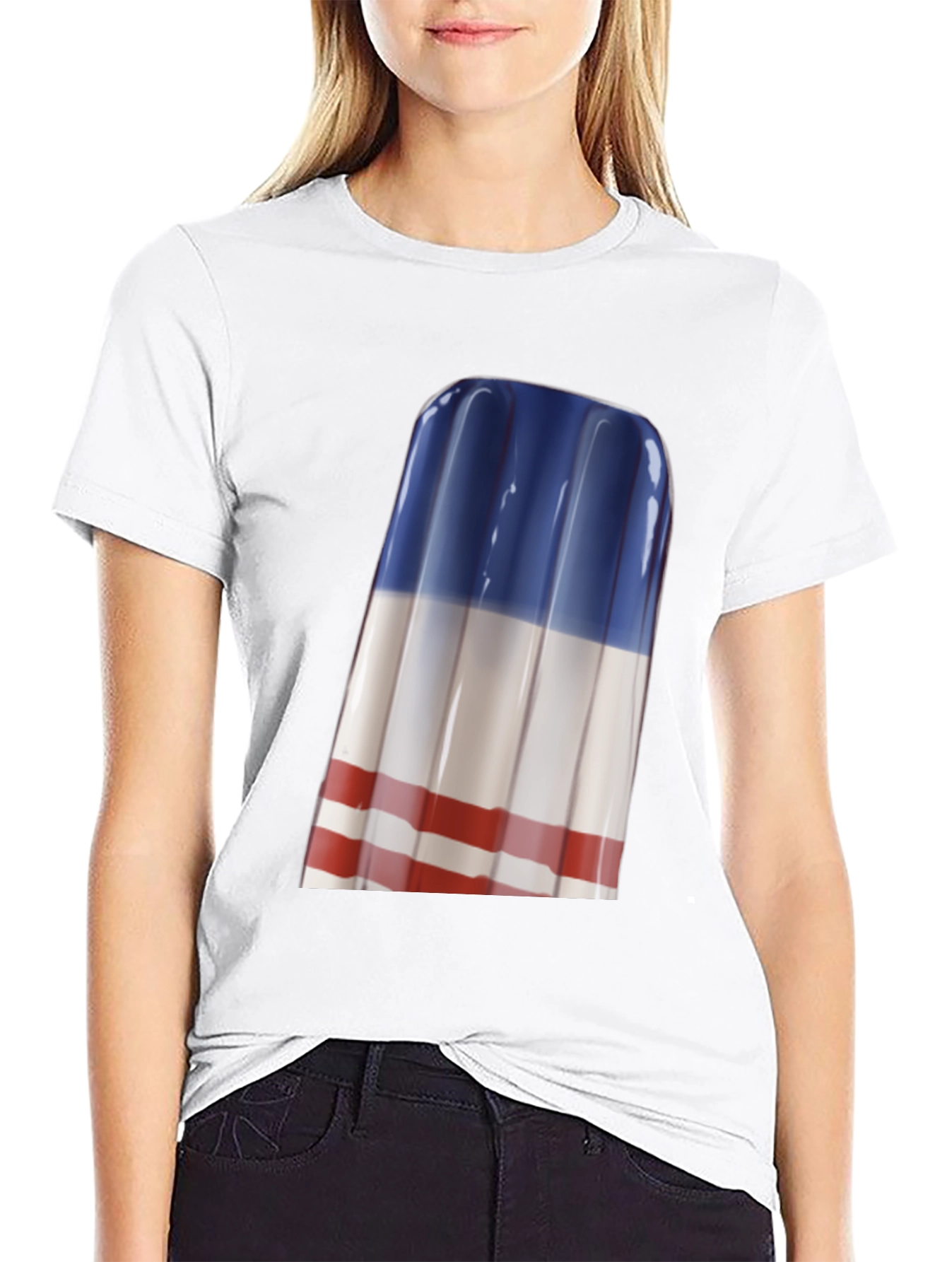 Patriotic Popsicle Graphic Tee - Summer Style