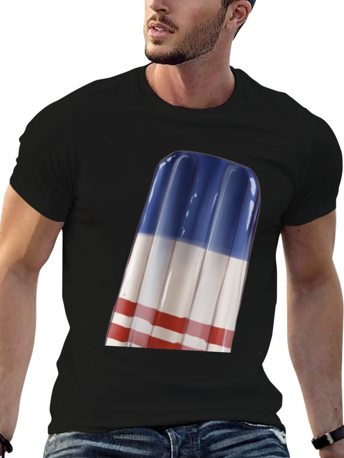 Patriotic Popsicle Graphic Tee - Summer Style