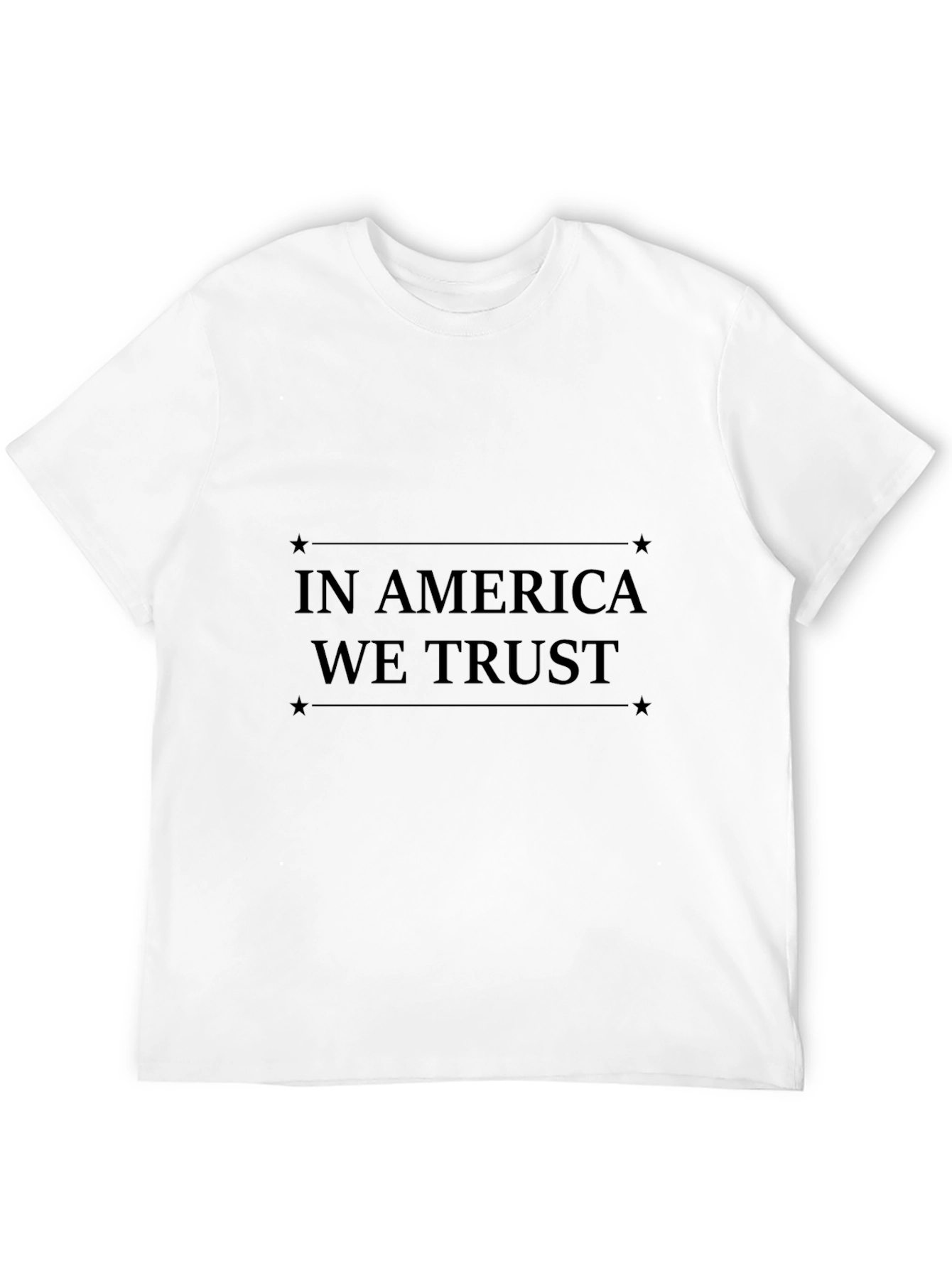 In America We Trust Black T-Shirt
