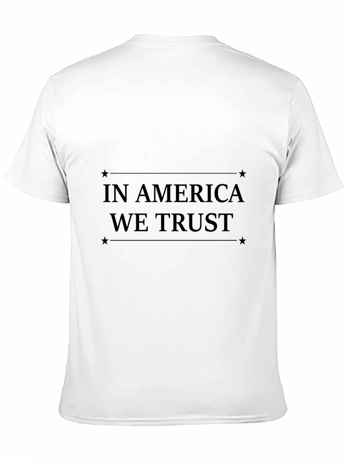 In America We Trust Black T-Shirt