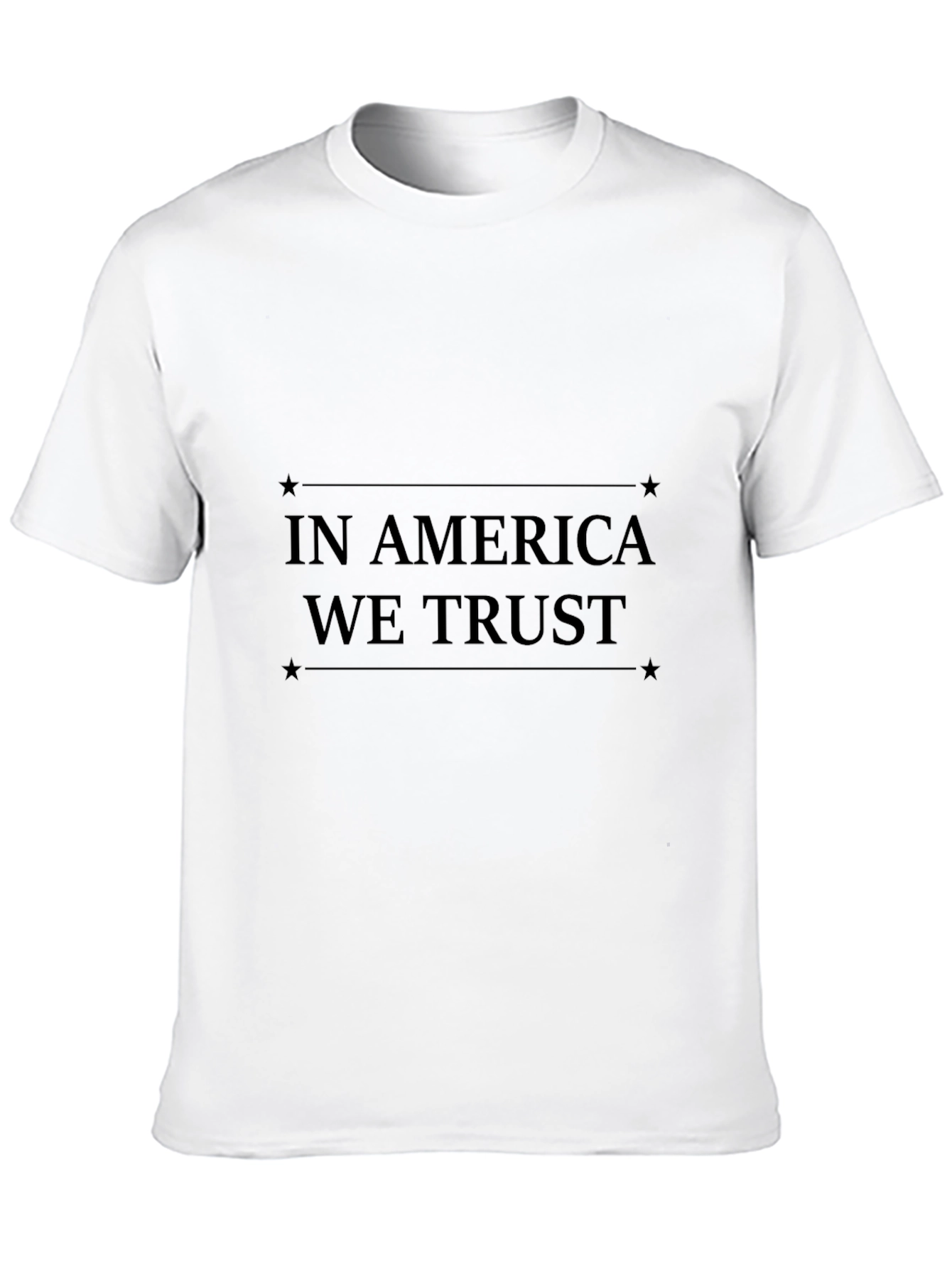 In America We Trust Black T-Shirt