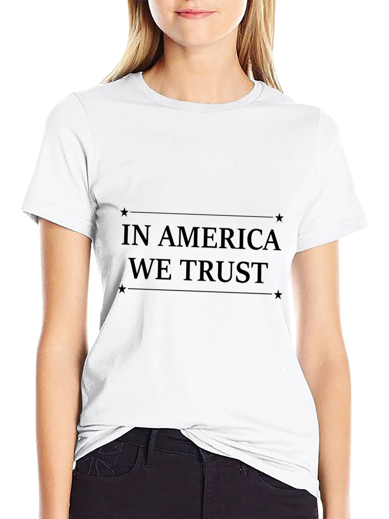 In America We Trust Black T-Shirt