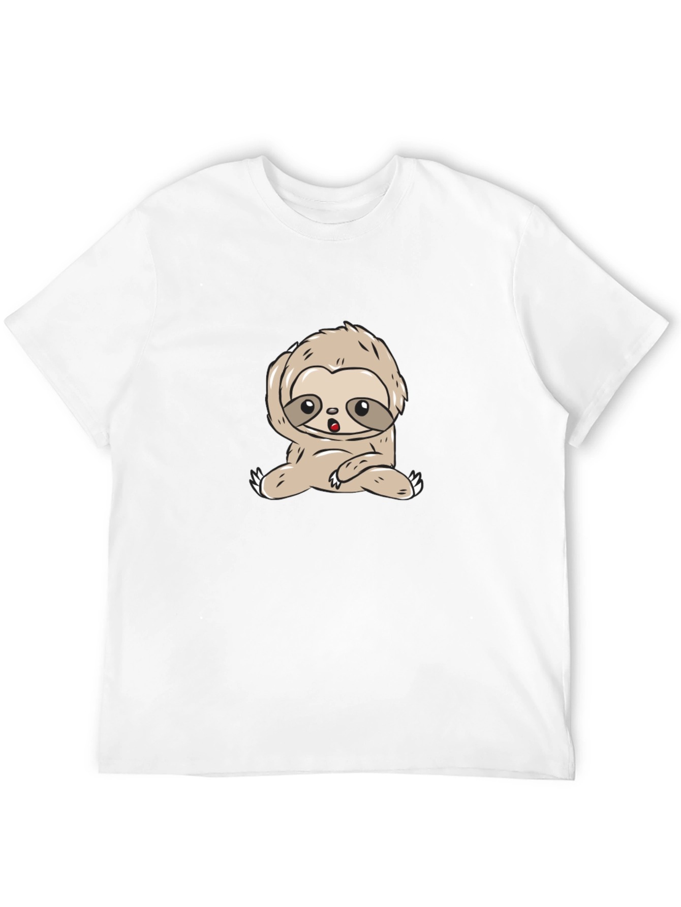 Cute Sloth Graphic T-Shirt - Relaxed Style