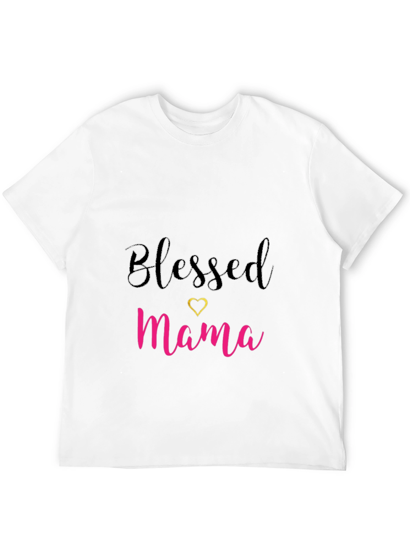Blessed Mama Black T-Shirt - Cute Mothers Day Tee