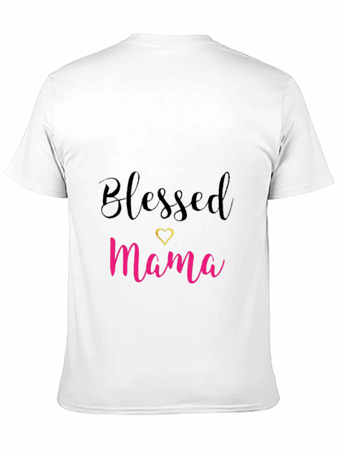 Blessed Mama Black T-Shirt - Cute Mothers Day Tee