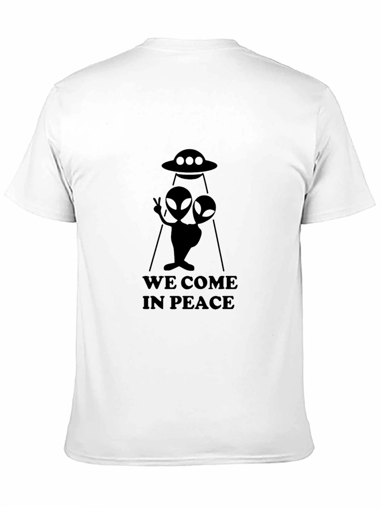 We Come In Peace Alien Graphic T-Shirt
