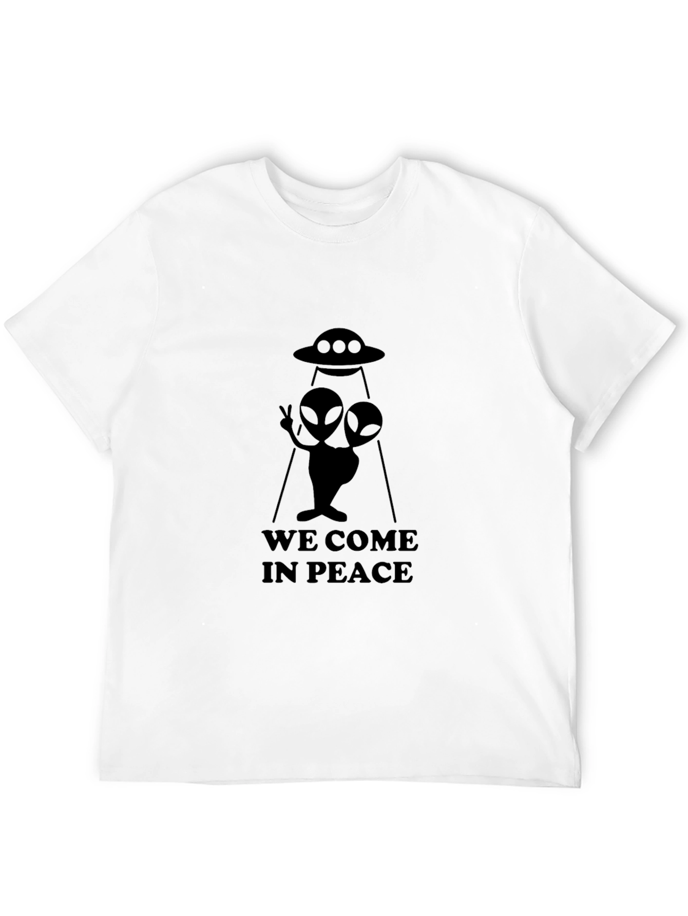 We Come In Peace Alien Graphic T-Shirt