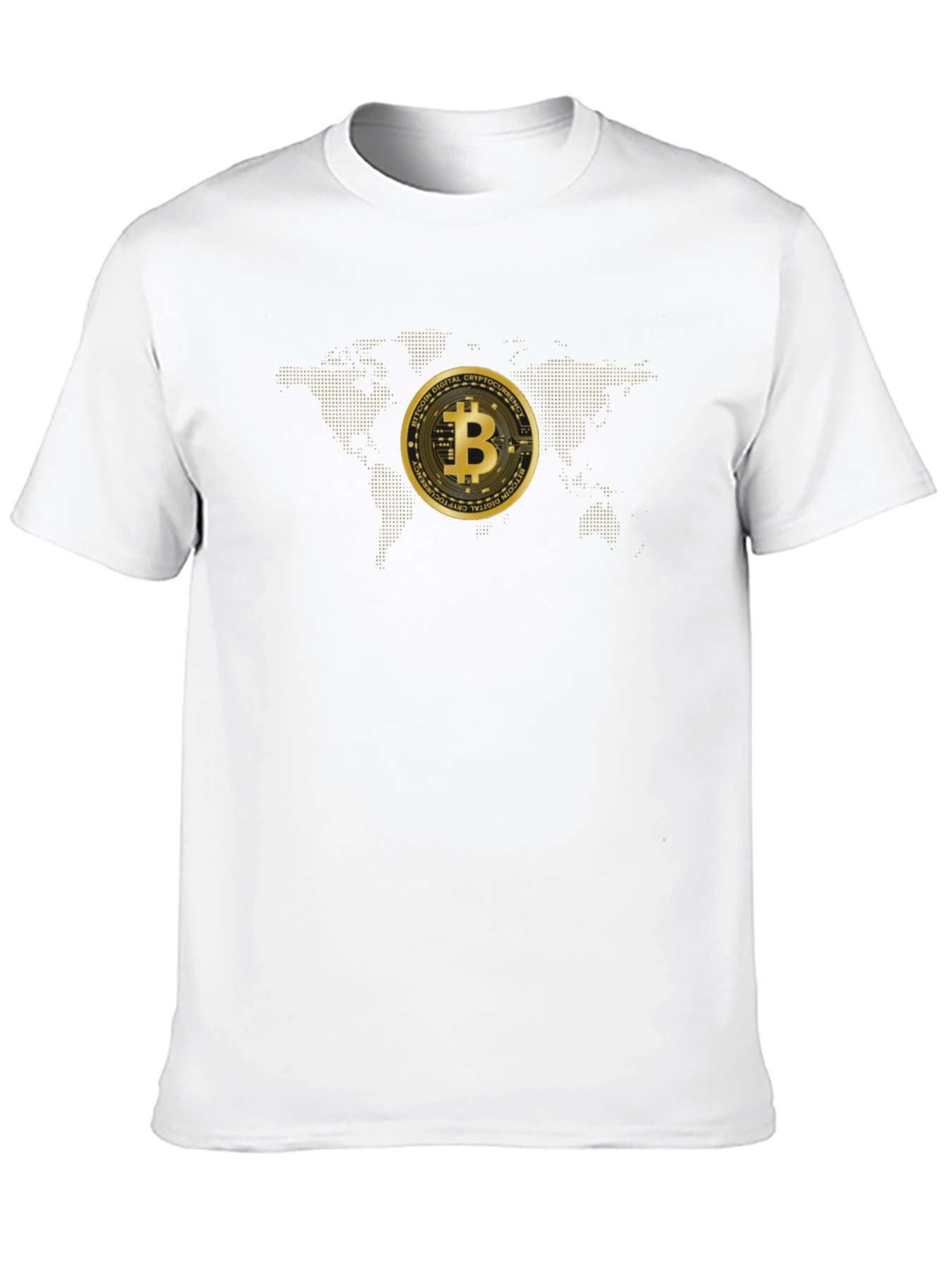 Bitcoin World Map Graphic Tee - Black