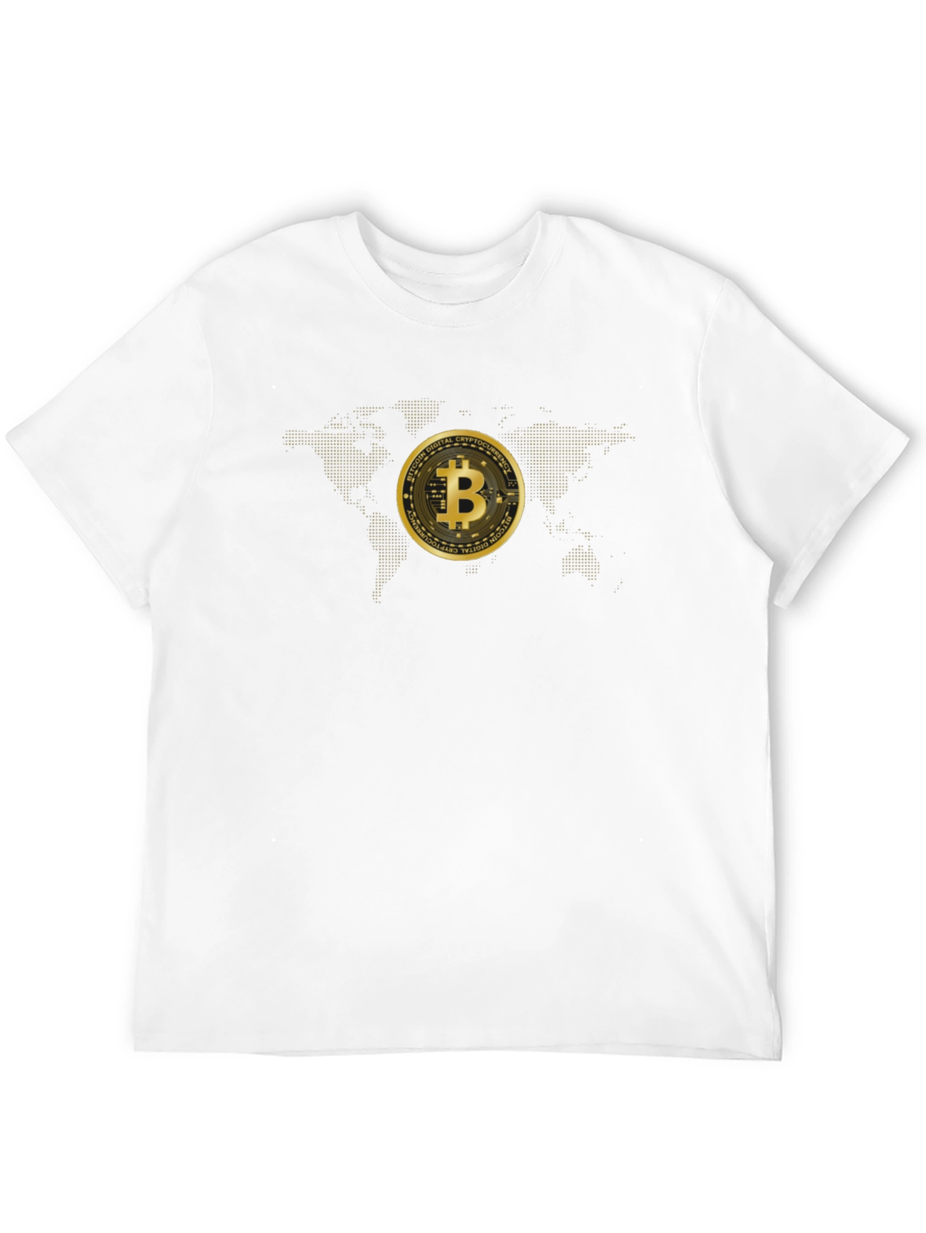 Bitcoin World Map Graphic Tee - Black