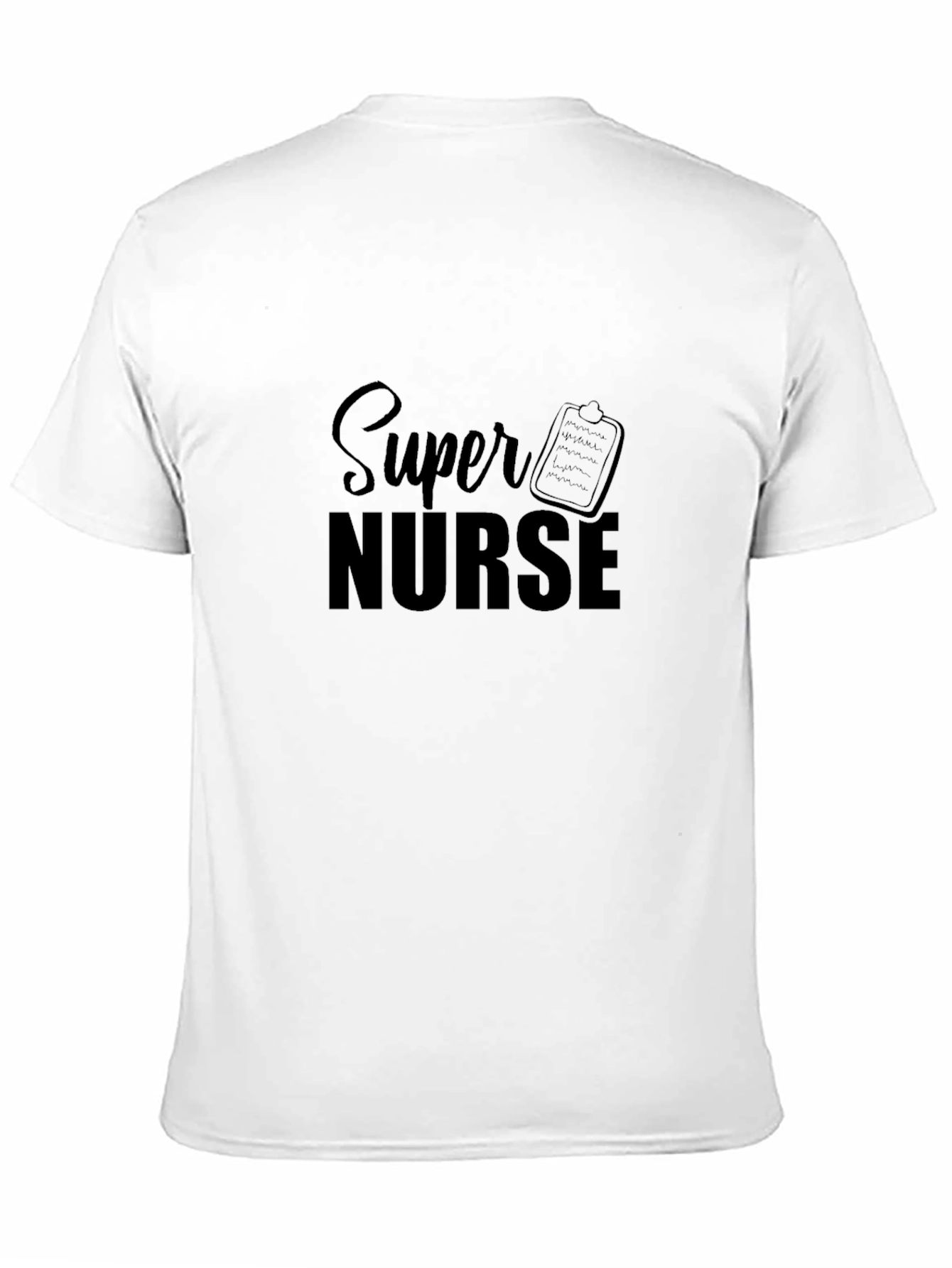 Super Nurse Black T-Shirt for Medical Professionals