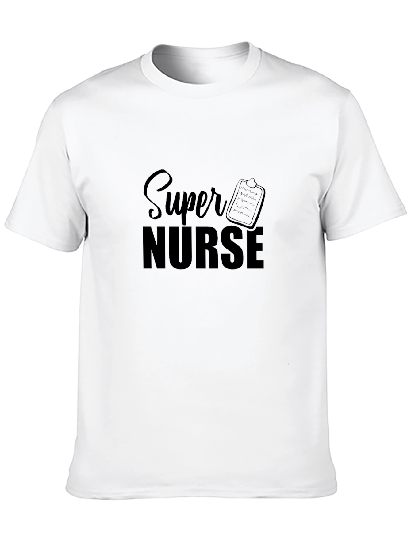 Super Nurse Black T-Shirt for Medical Professionals