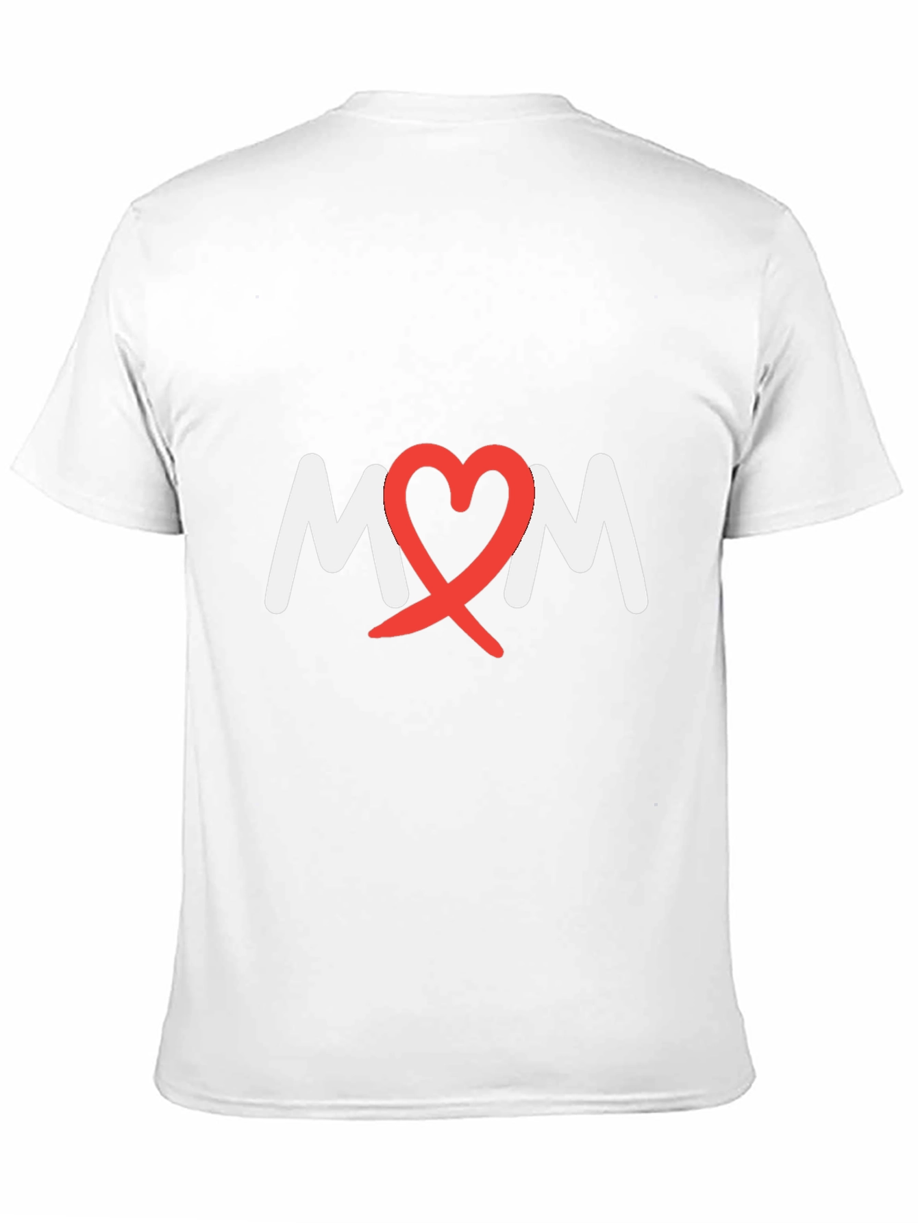 Heart Mom Tee - Black Cotton Blend T-Shirt
