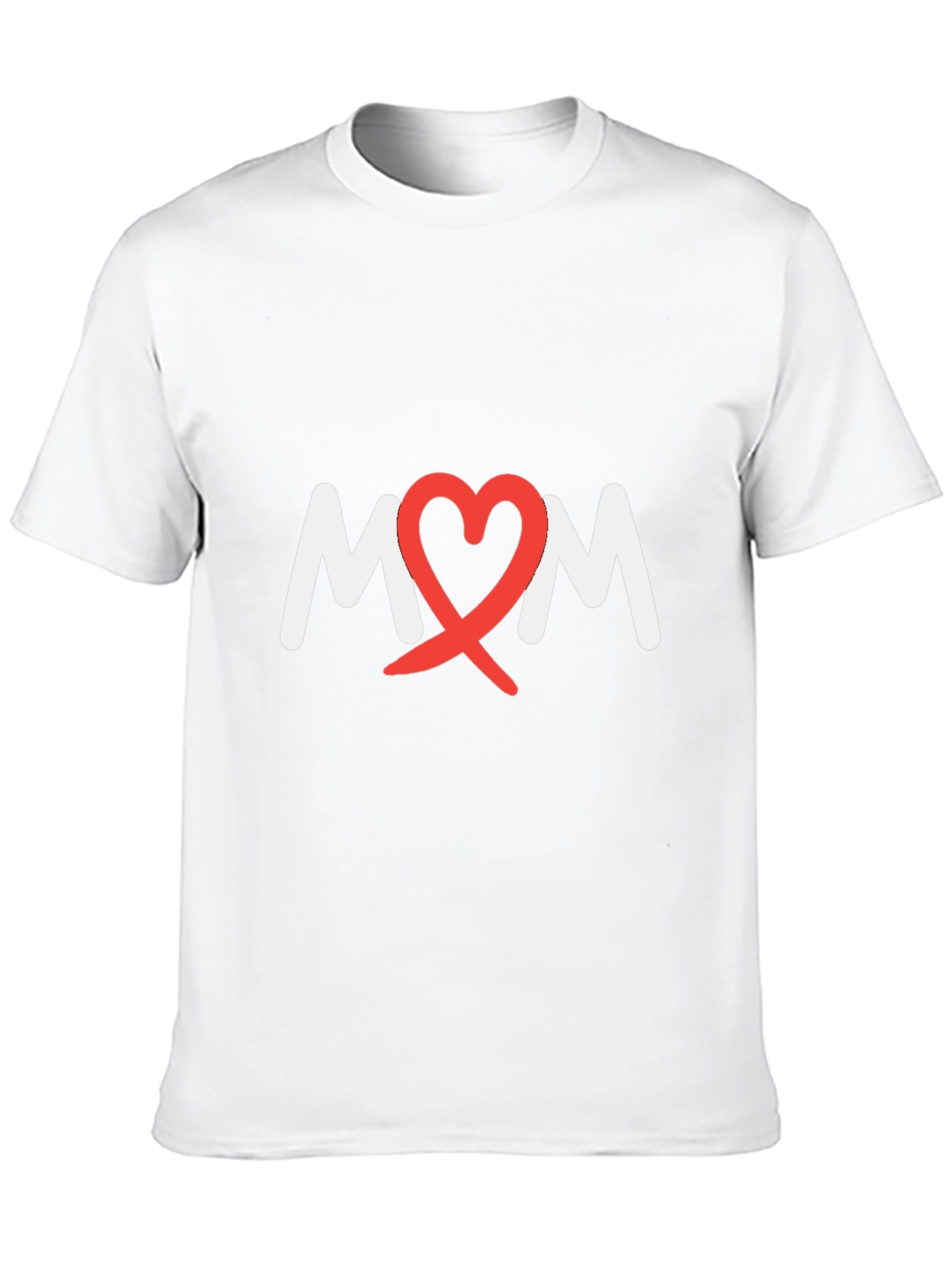 Heart Mom Tee - Black Cotton Blend T-Shirt