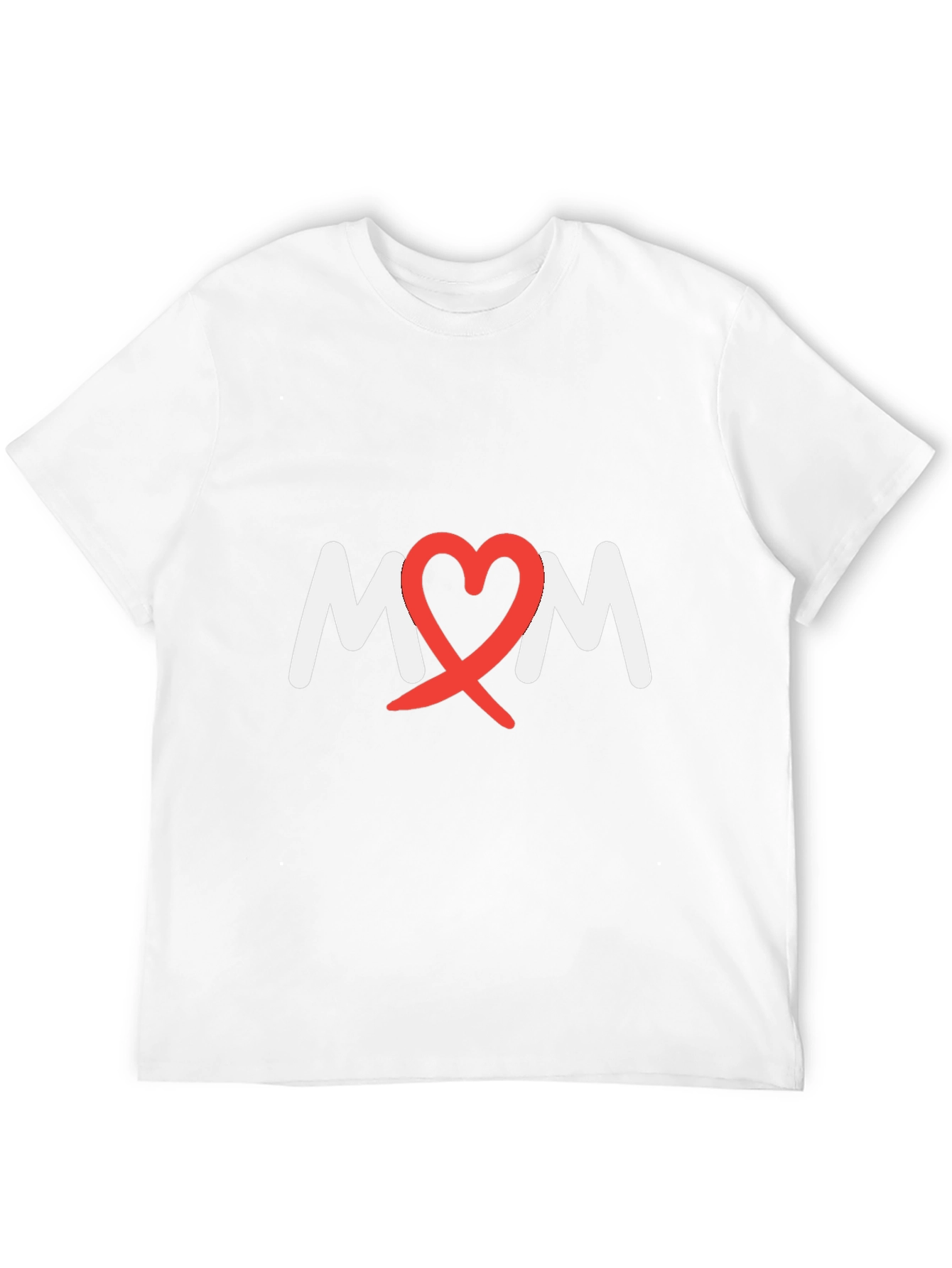 Heart Mom Tee - Black Cotton Blend T-Shirt