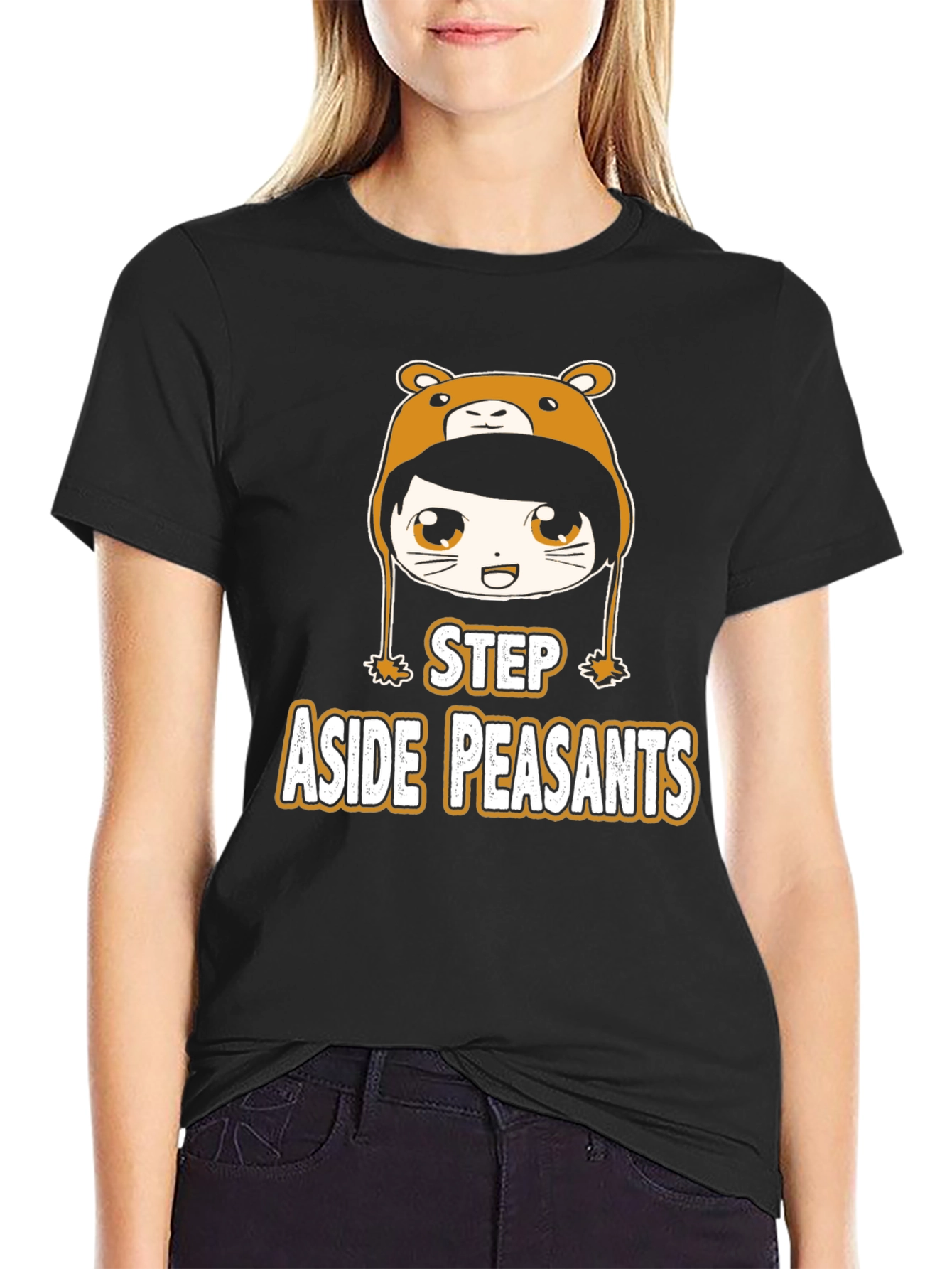Step Aside Peasants Graphic Tee - Bear Hoodie Anime