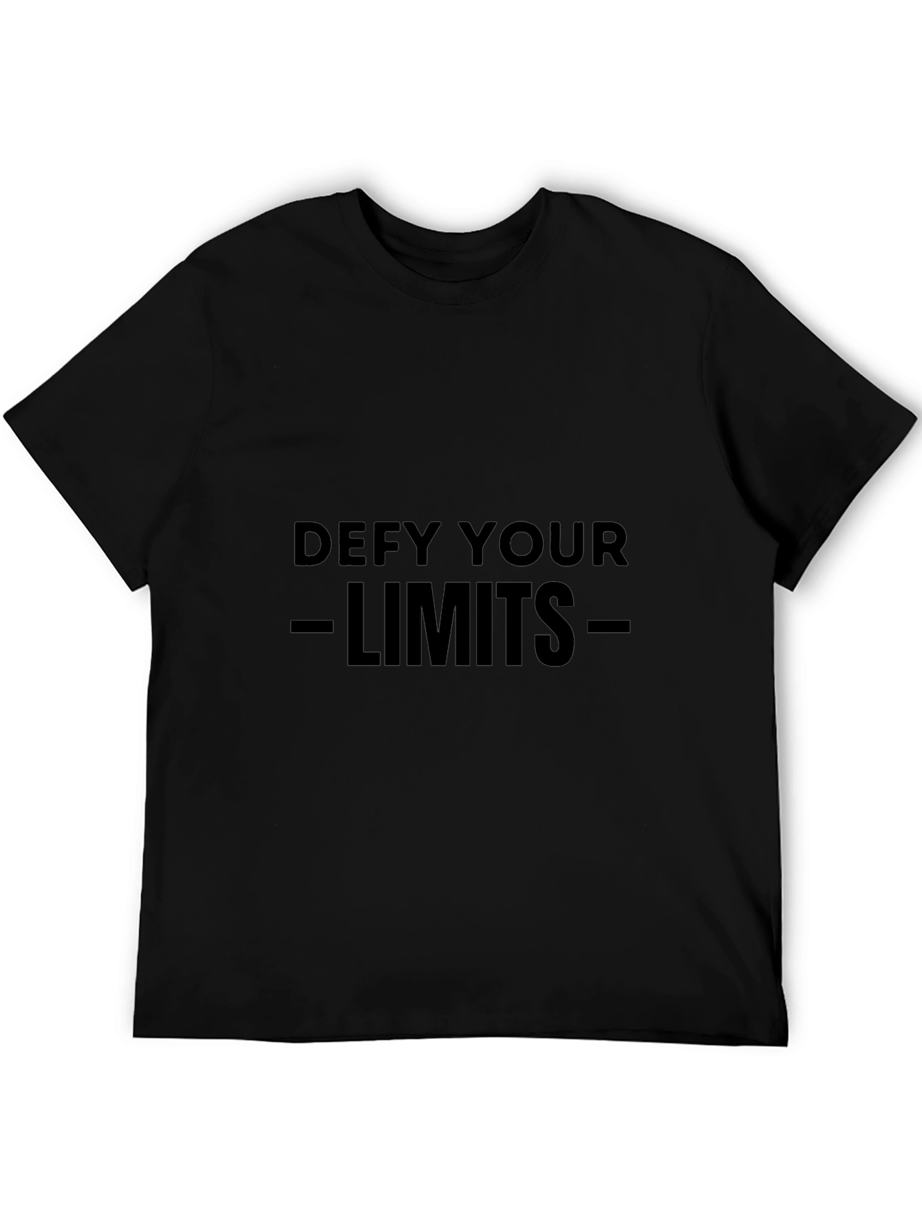 Defy Your Limits Black Graphic Tee