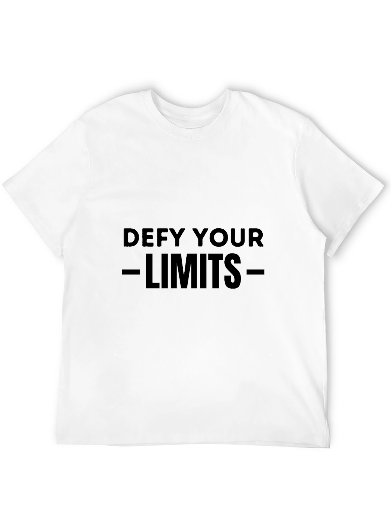 Defy Your Limits Black Graphic Tee