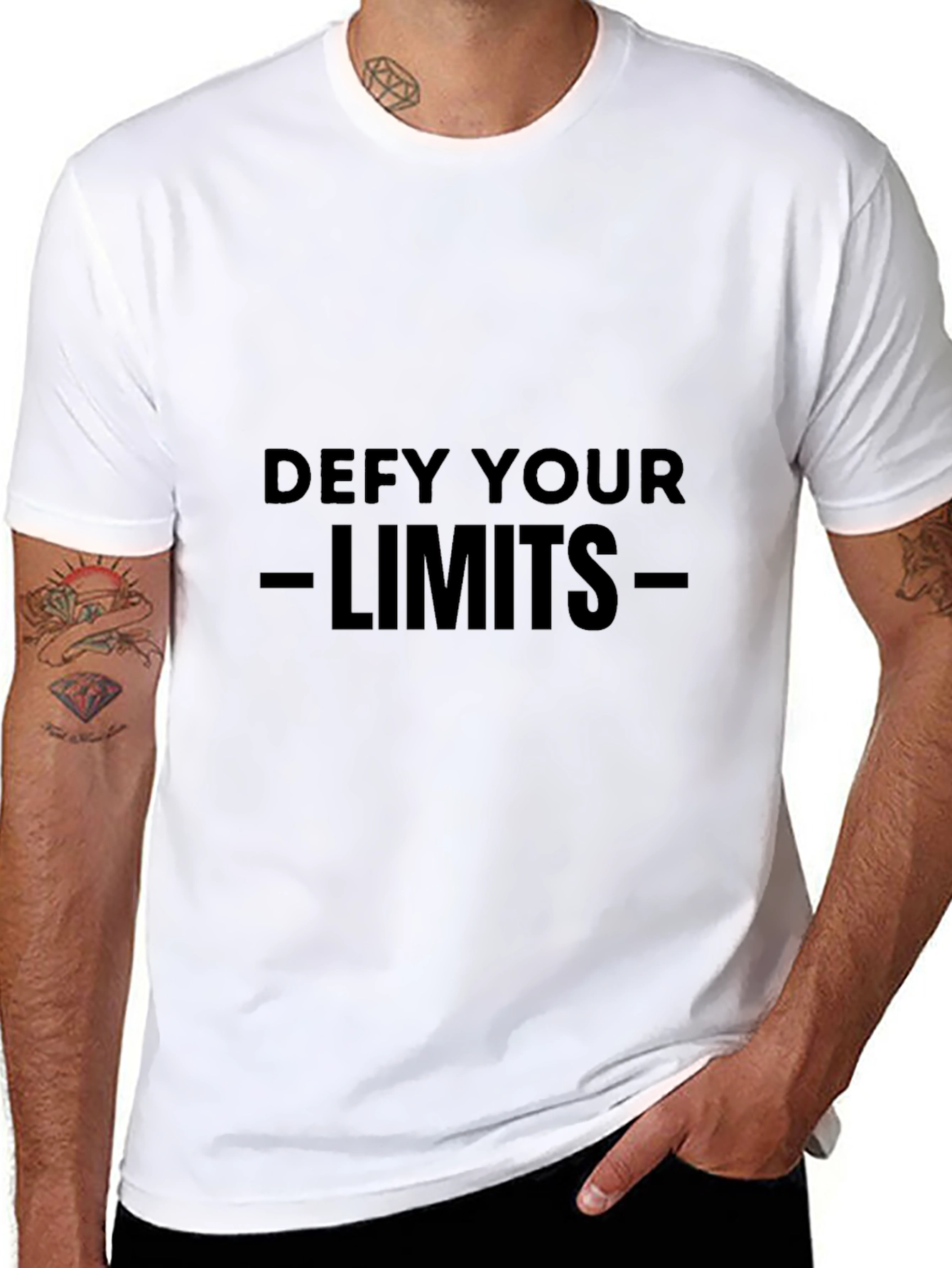 Defy Your Limits Black Graphic Tee