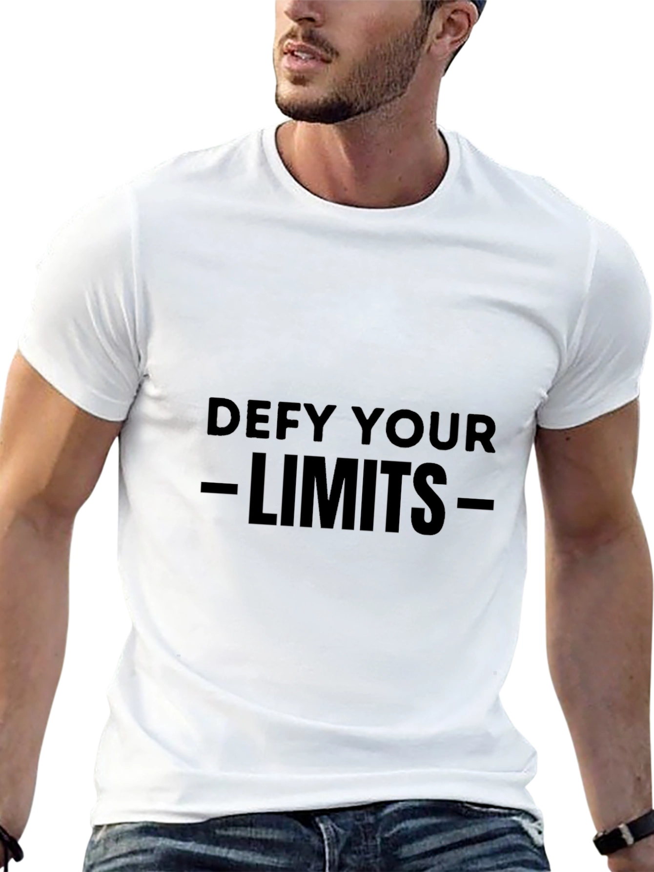 Defy Your Limits Black Graphic Tee