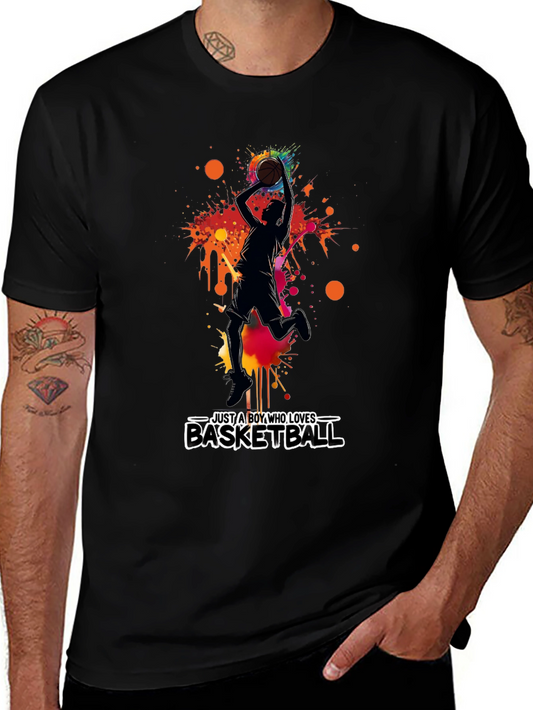 Basketball Lover Graphic Tee - Mens Black T-Shirt