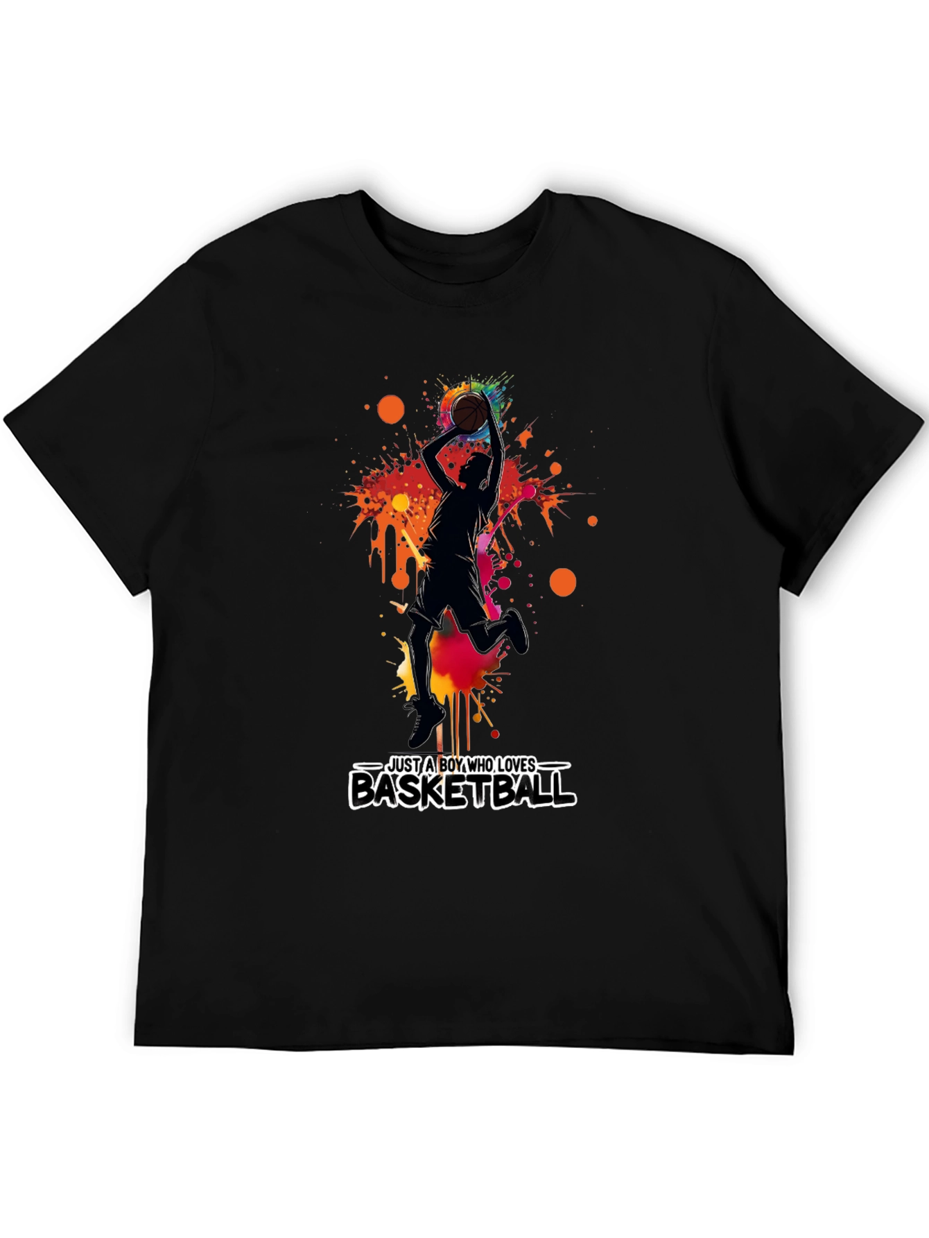 Basketball Lover Graphic Tee - Mens Black T-Shirt