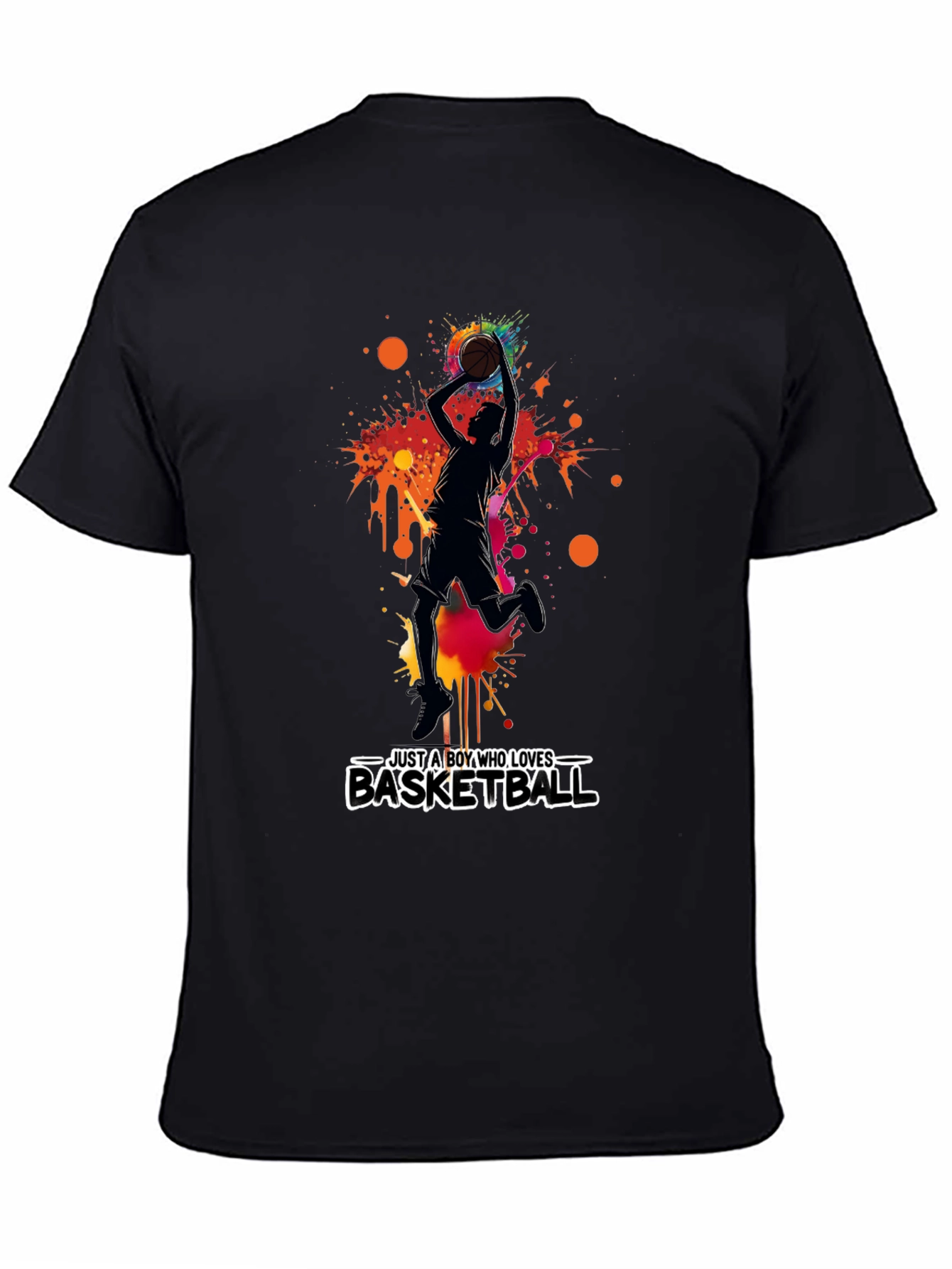 Basketball Lover Graphic Tee - Mens Black T-Shirt