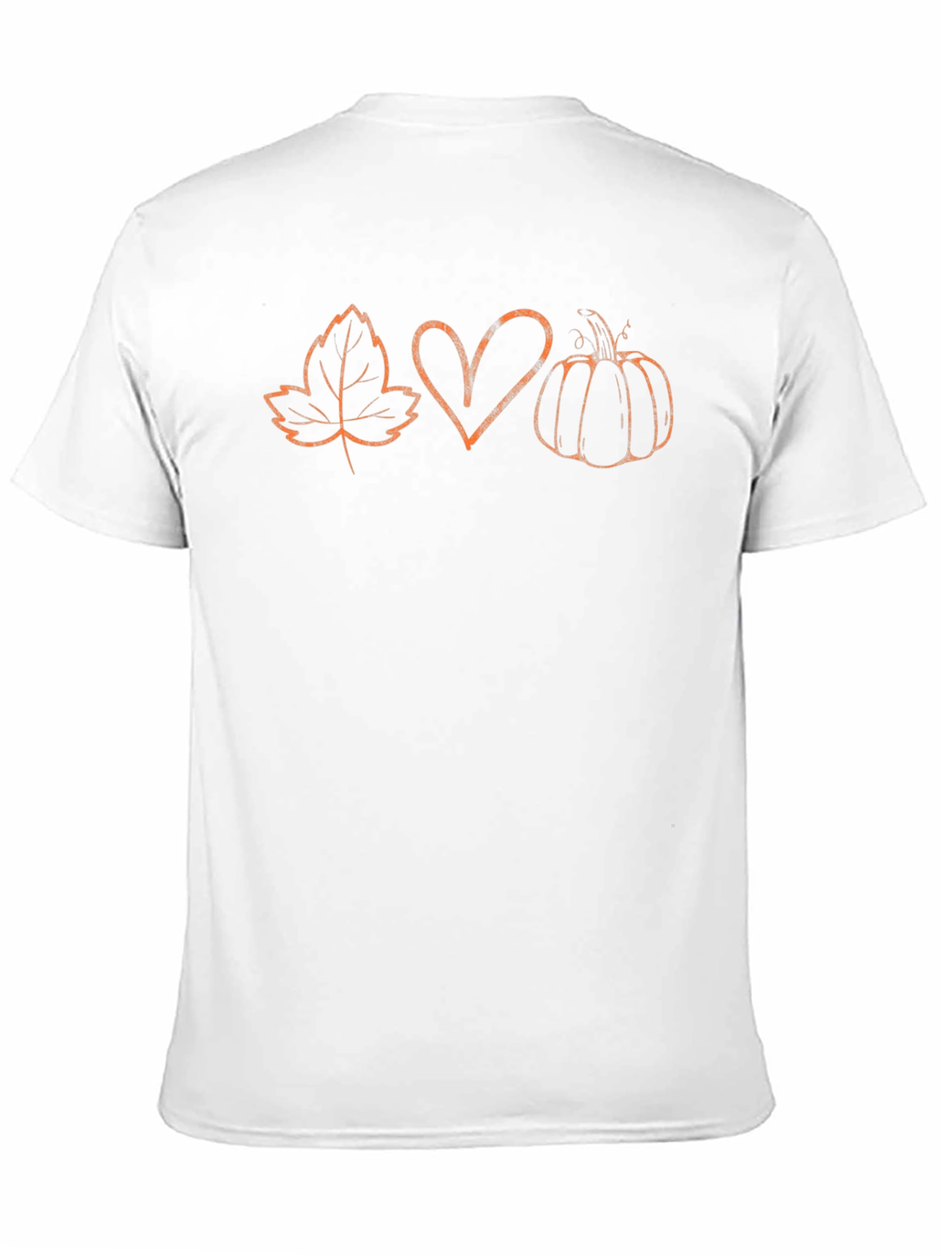 Fall Leaf Heart Pumpkin Graphic Tee