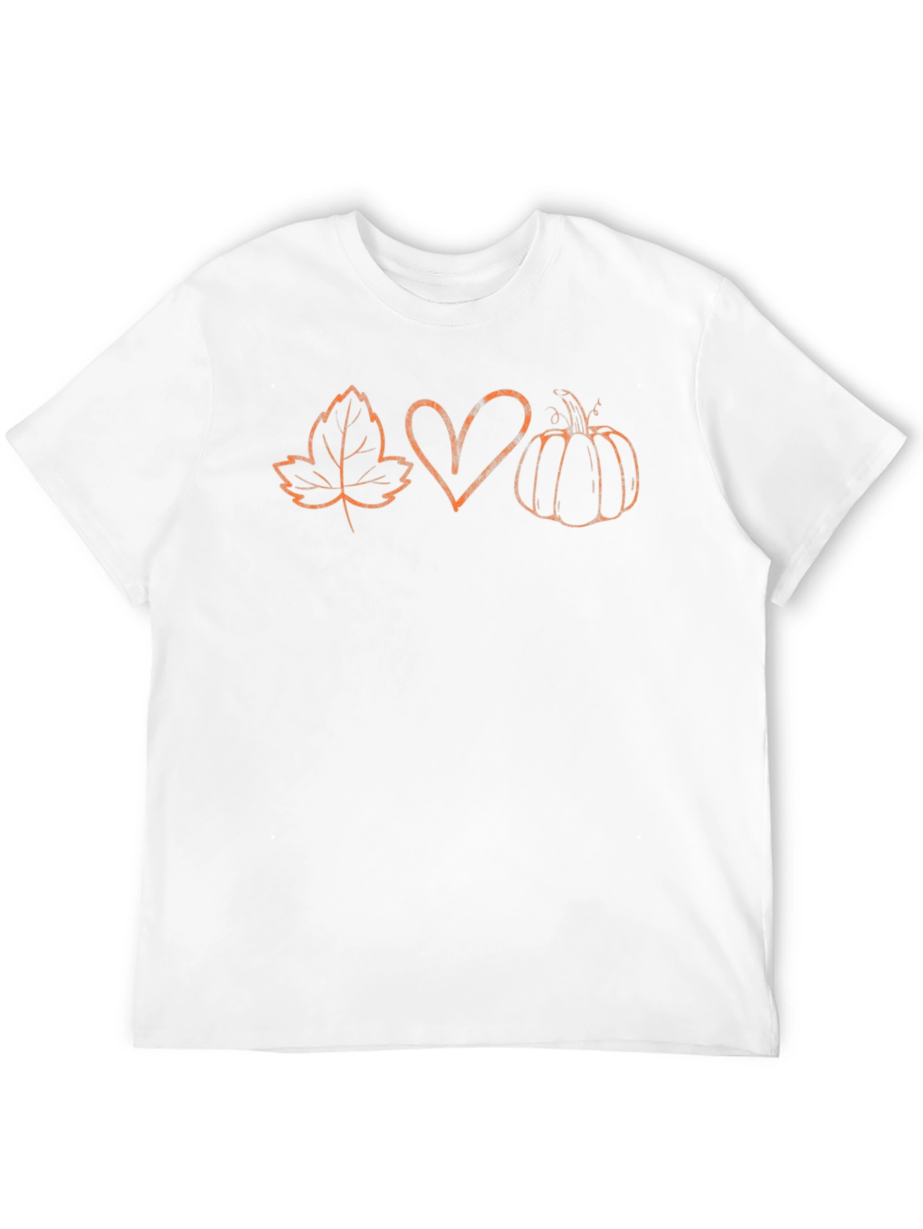 Fall Leaf Heart Pumpkin Graphic Tee