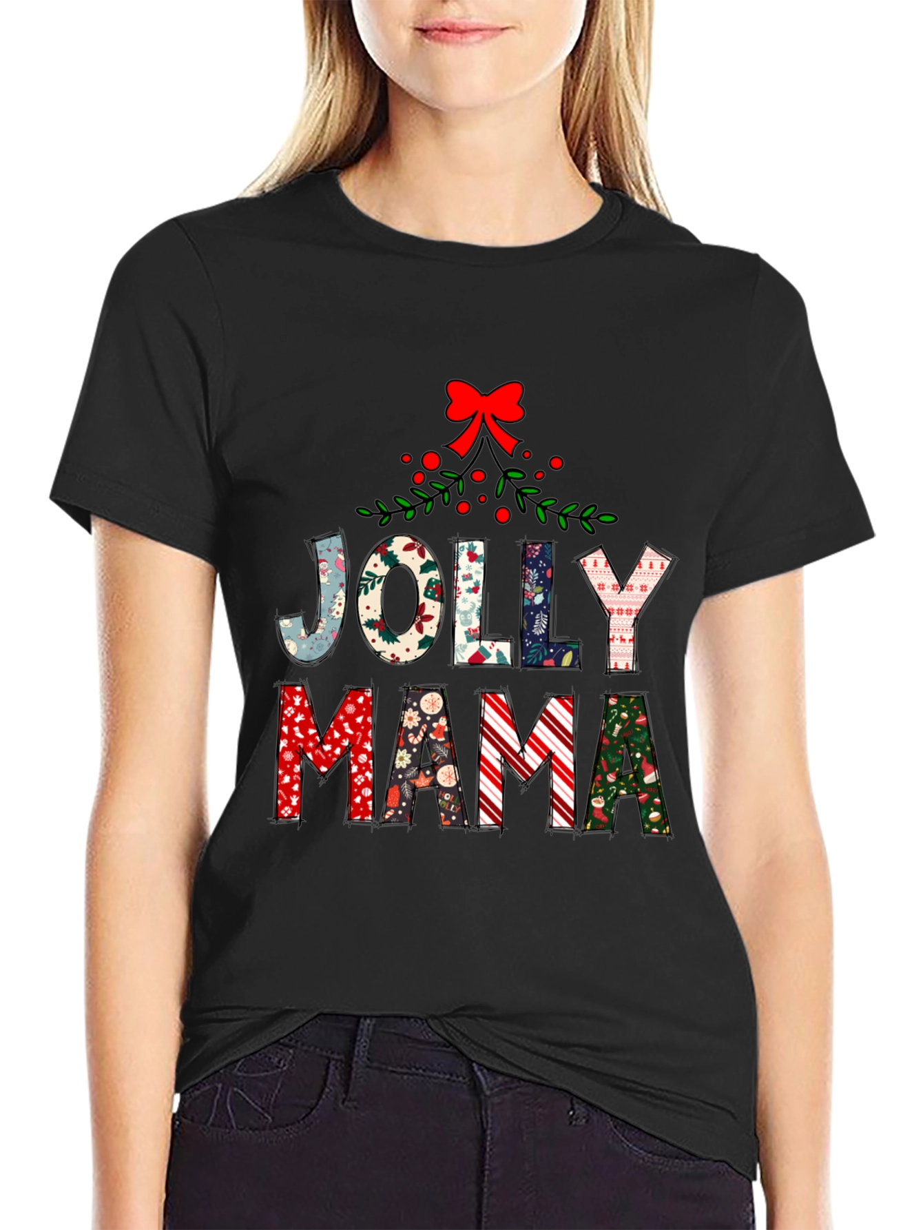 Jolly Mama Christmas T-Shirt