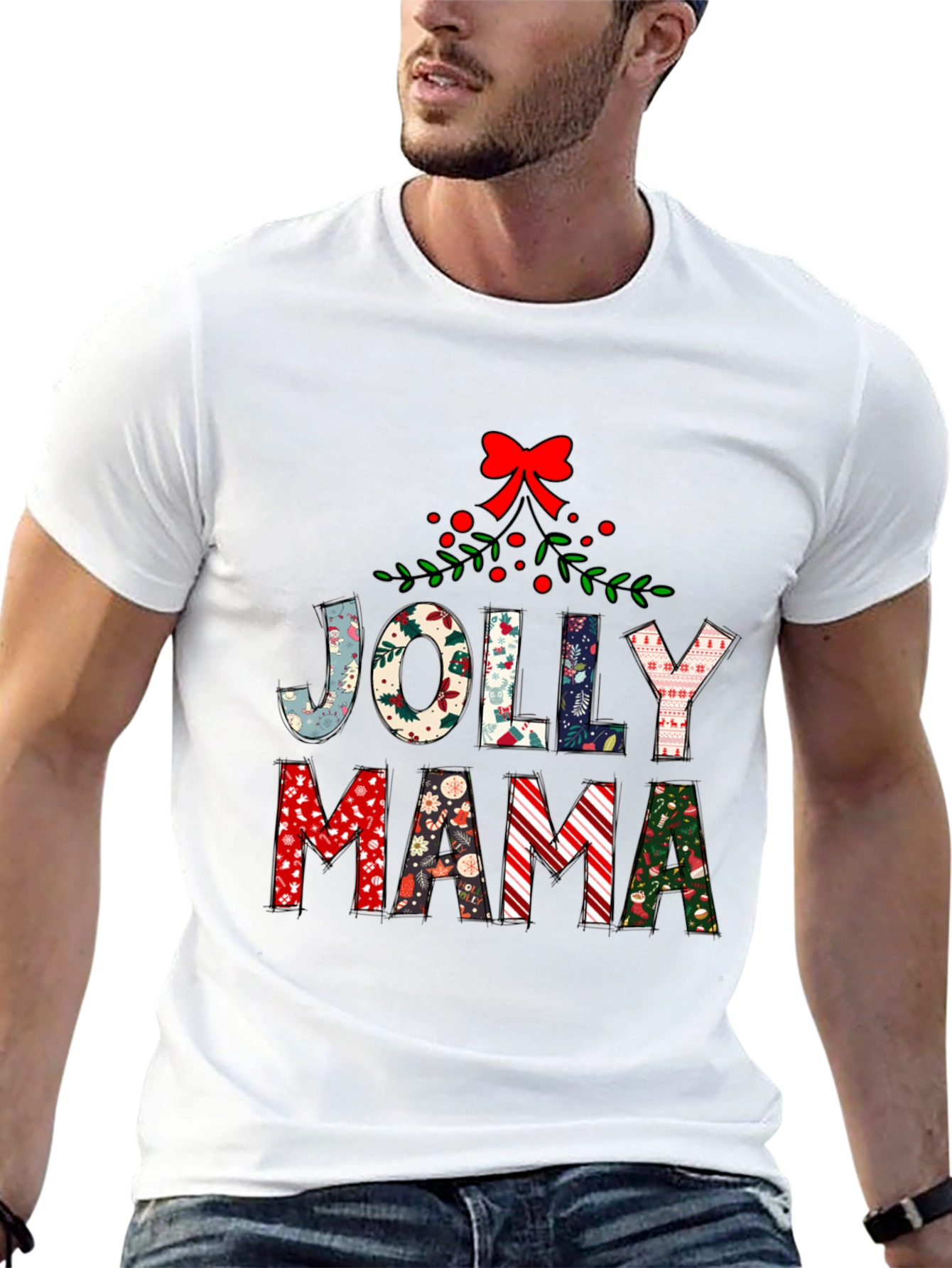 Jolly Mama Christmas T-Shirt