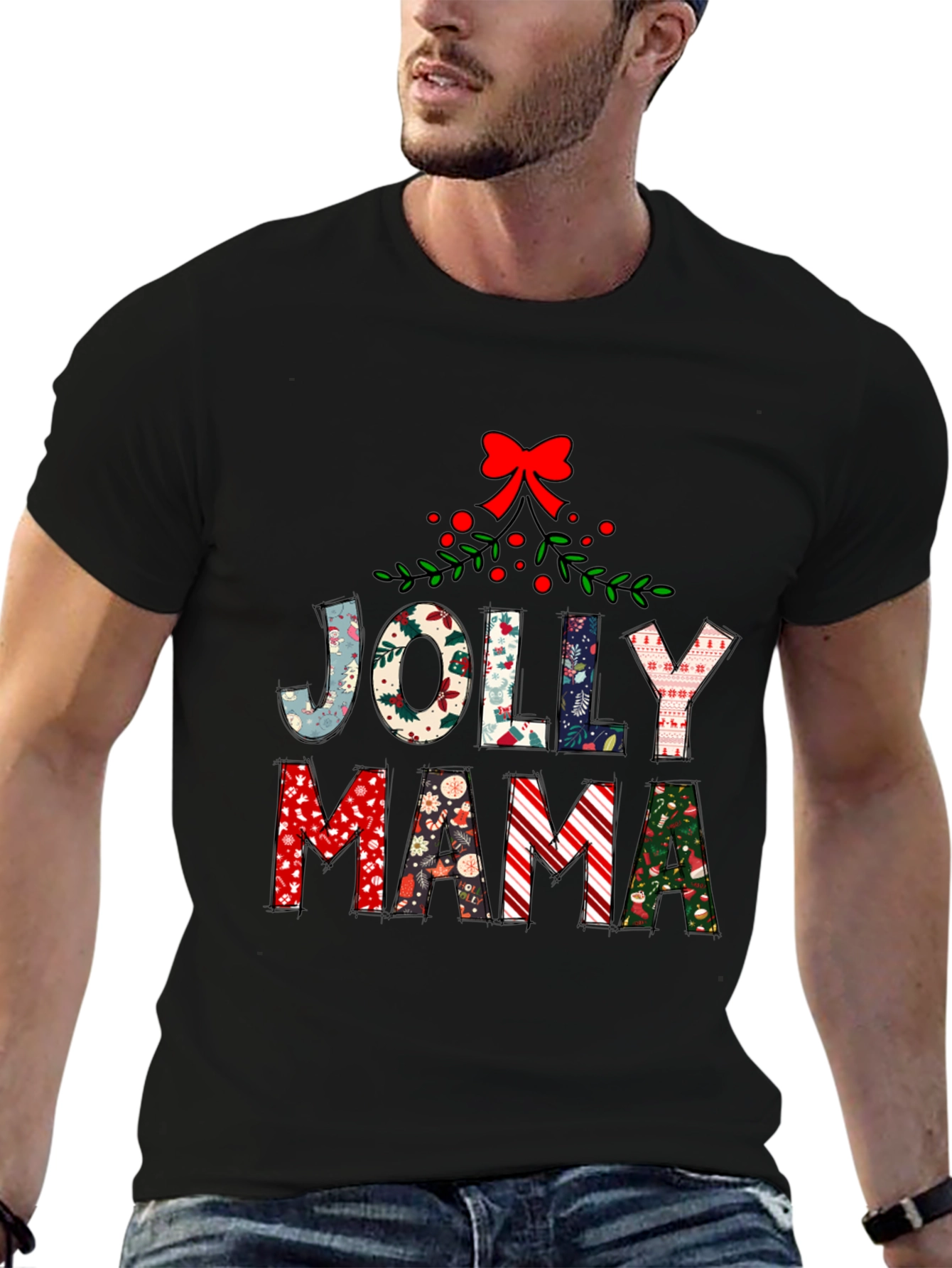 Jolly Mama Christmas T-Shirt