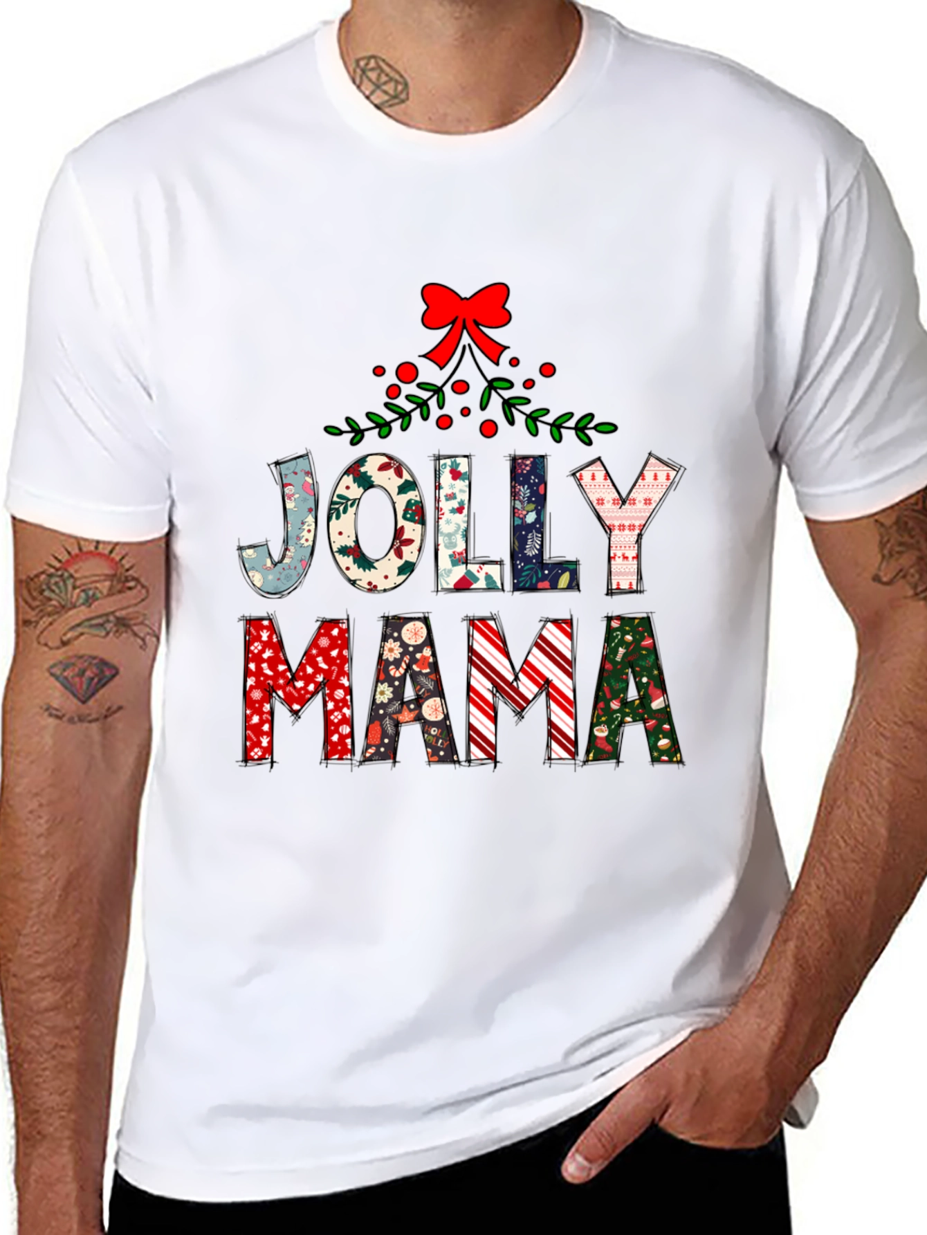 Jolly Mama Christmas T-Shirt