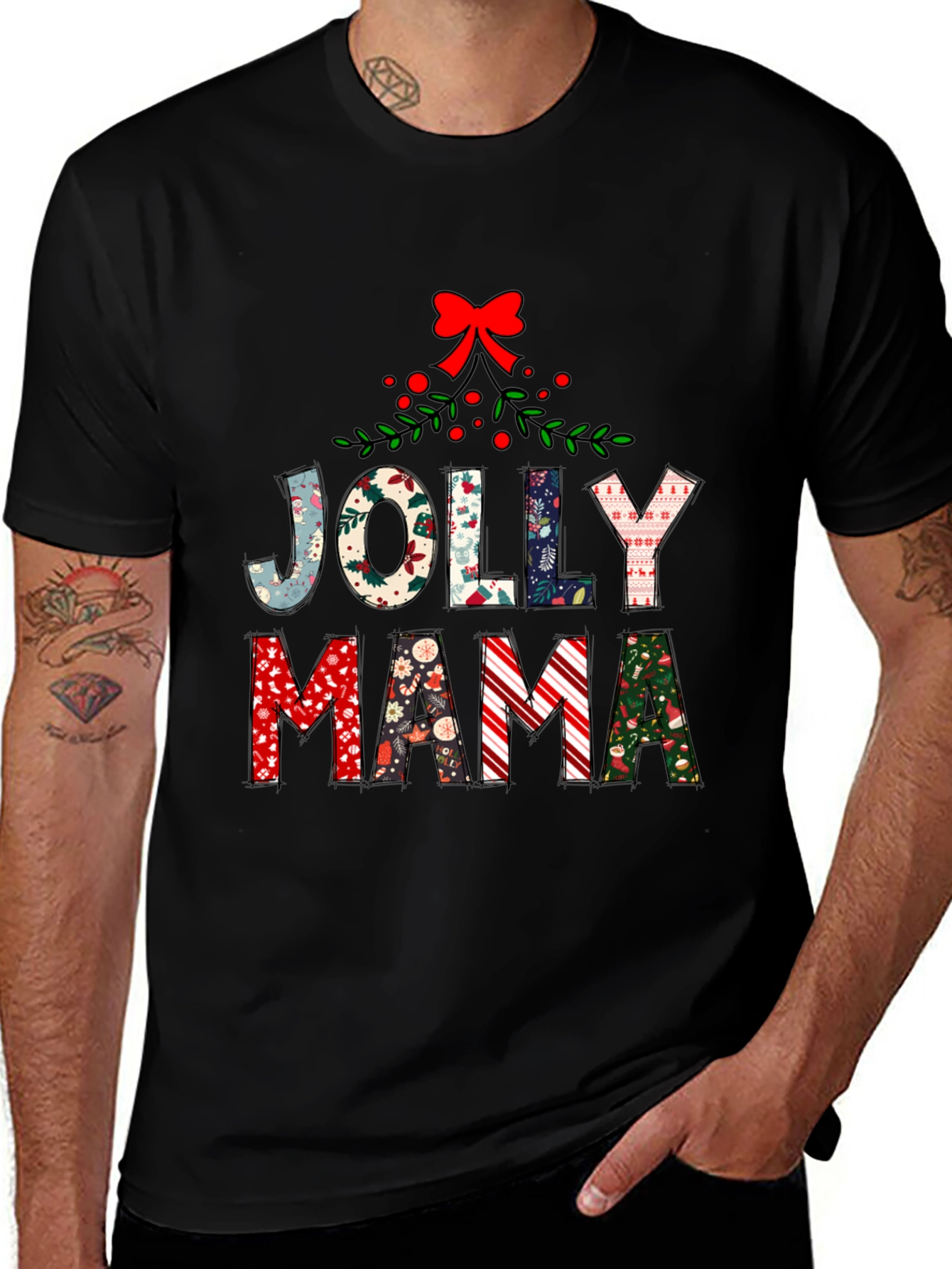 Jolly Mama Christmas T-Shirt