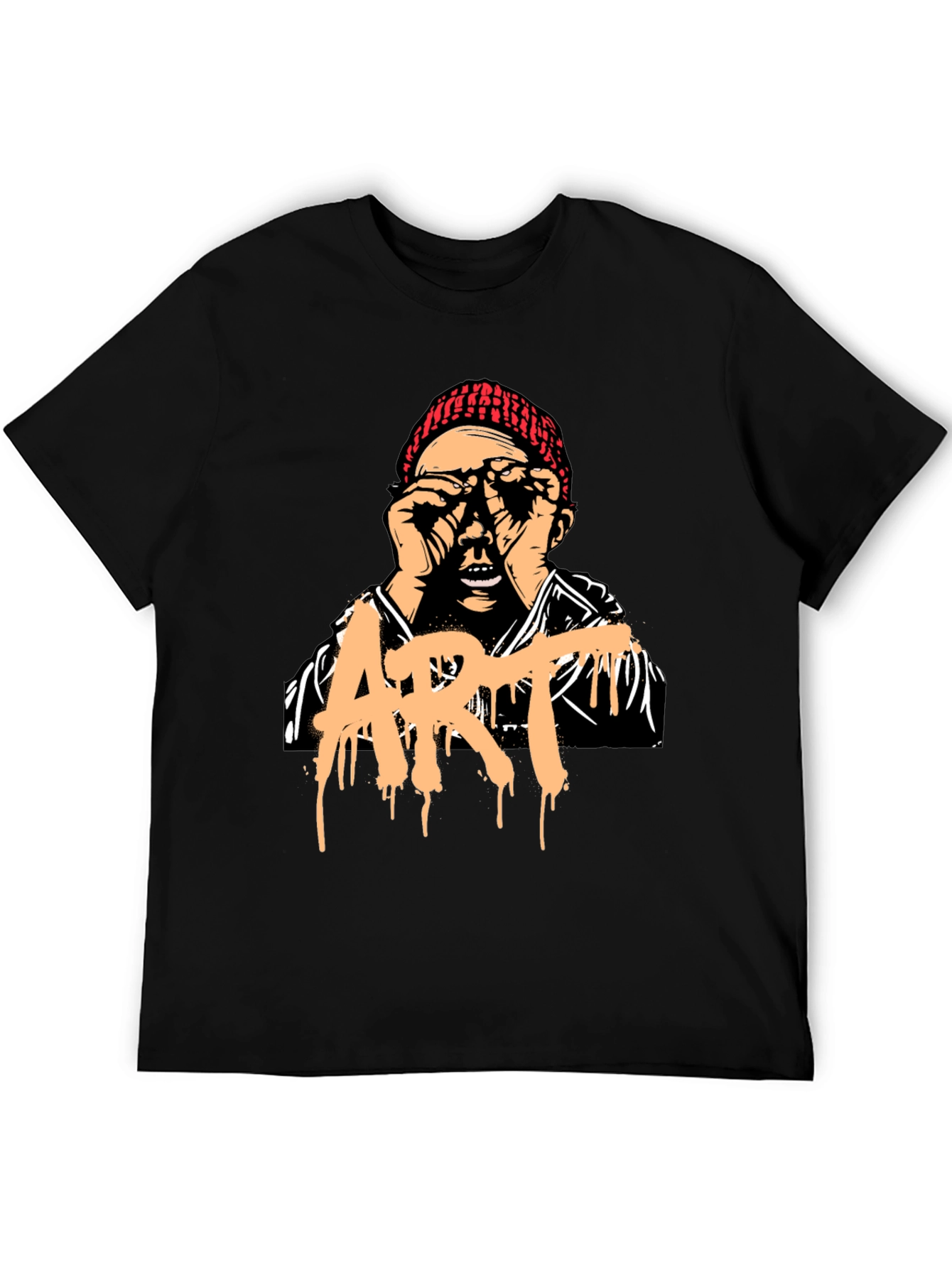 Artistic Graphic Print T-Shirt - Unique Street Style Tee